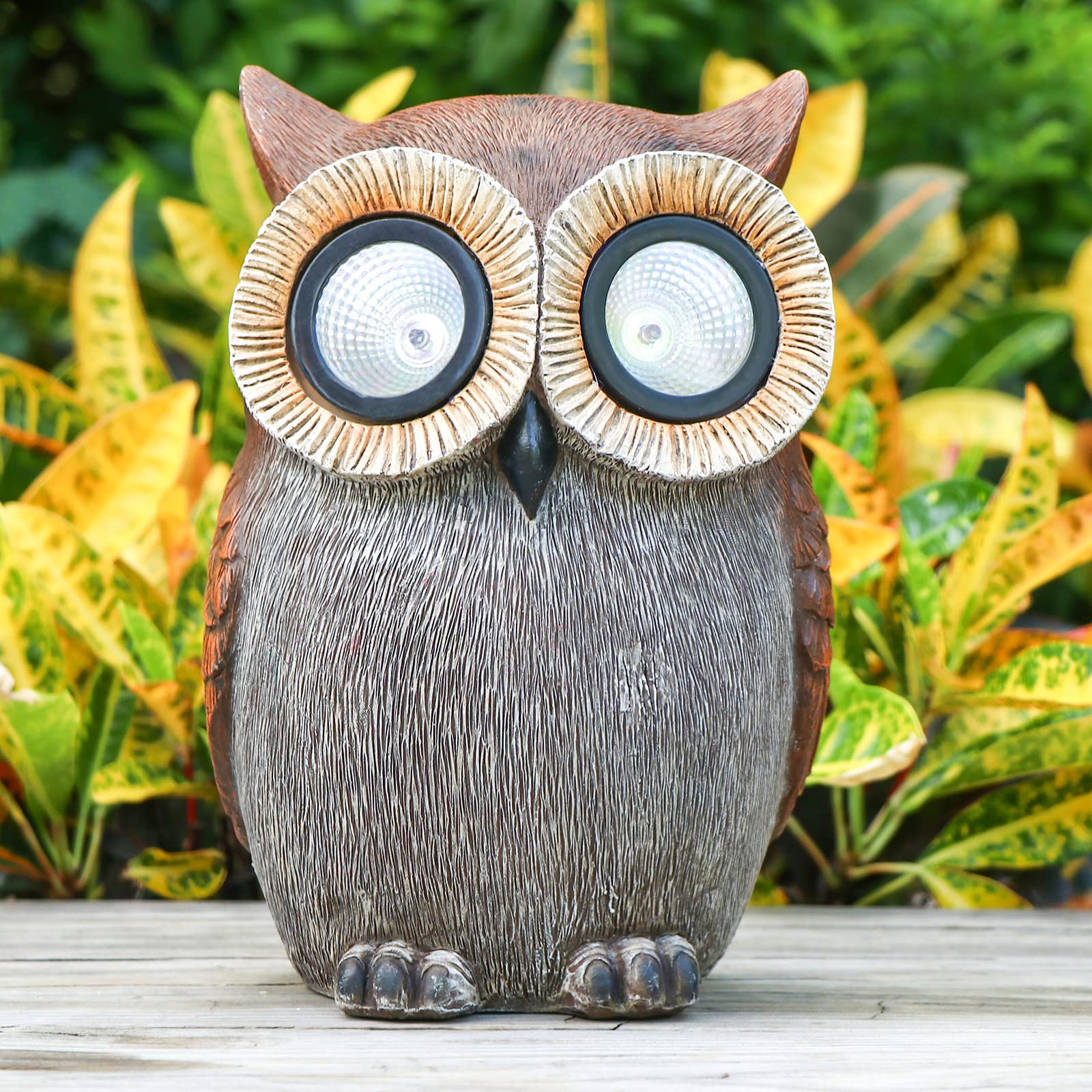 Dkjocky Solar Owl Garden Decorations - Unique Gifts For Women, Mom, Grandma, Birthday, Christmas