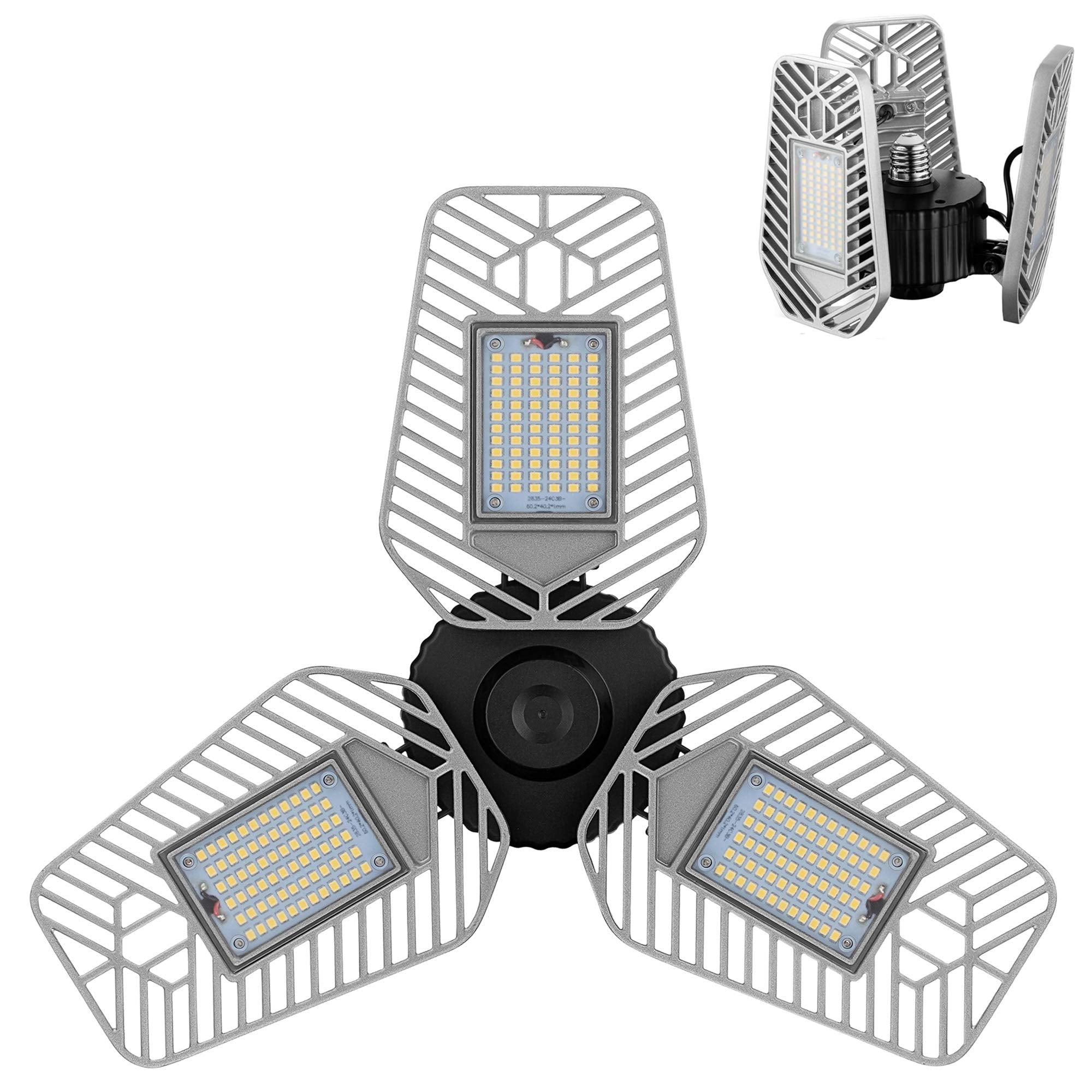 LZHOME LED Garage Lights, 9000 Lumens, 82W, Aluminum, Adjustable, 1 Pack, Red-88889112