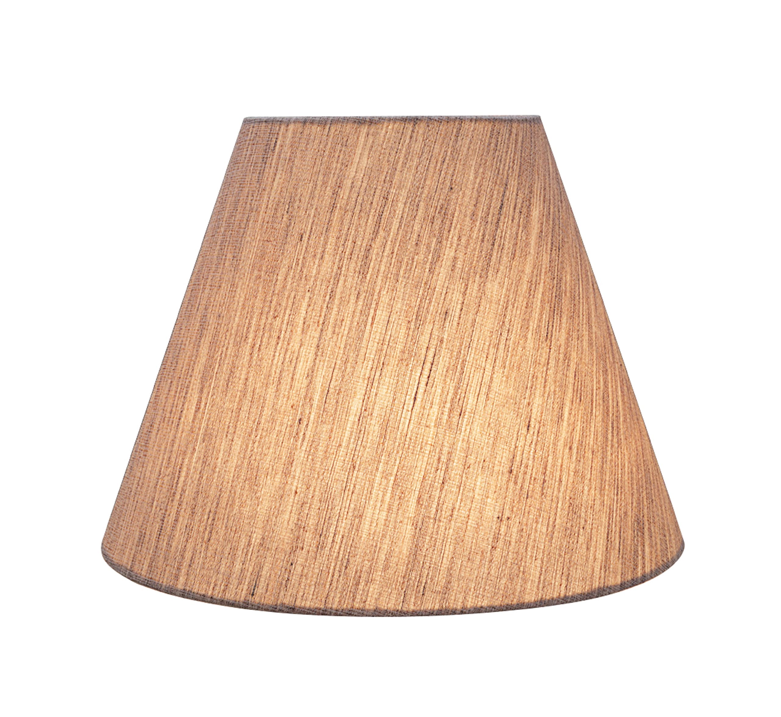 Aspen Creative 32628A Transitional Empire Shape Spider Construction Lamp Shade, Oat Tan, 6&quot; Top X 12&quot; Bottom X 9&quot; Slant Height