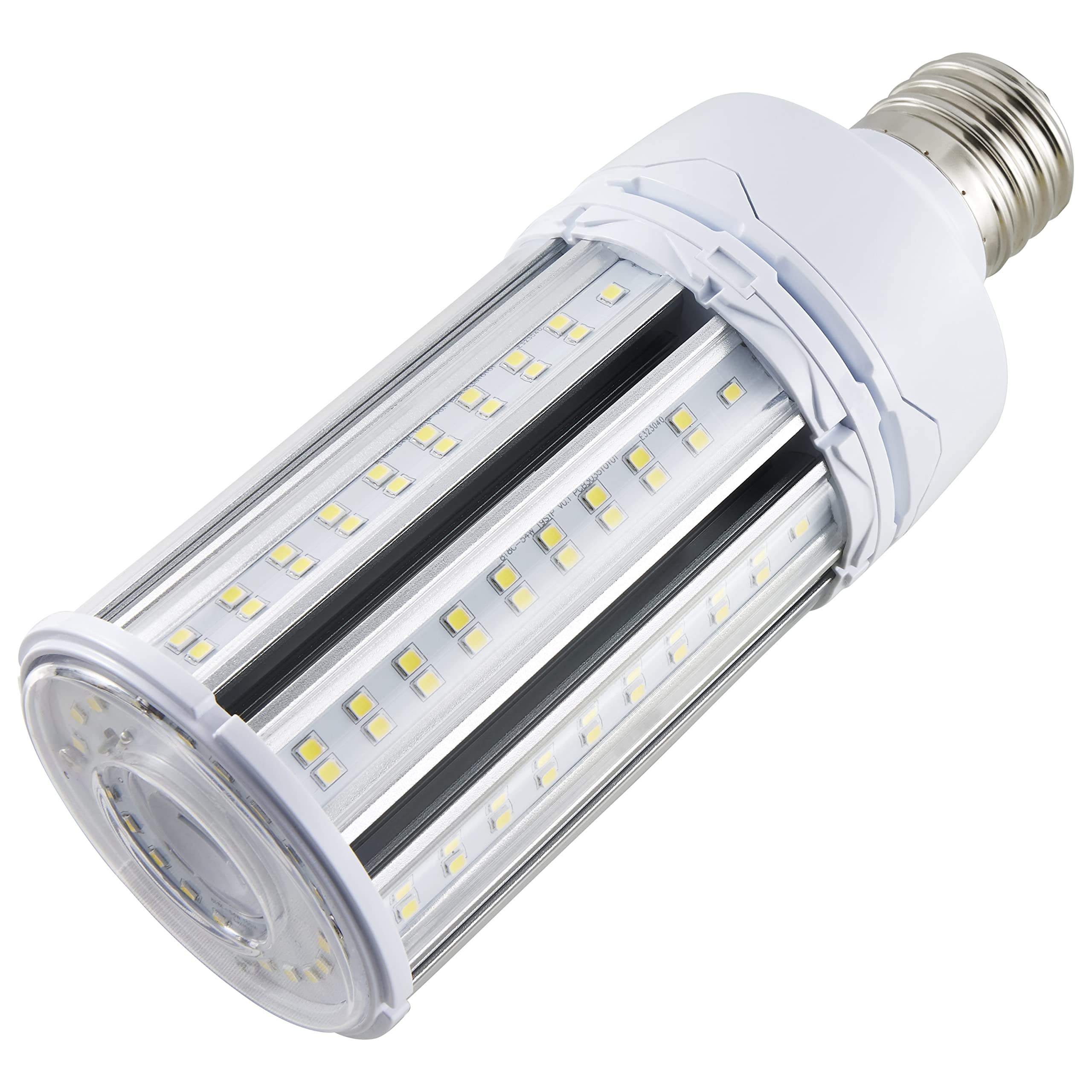 Satco 54W LED HID Replacement Corn Cob Bulb, 5000K, Extended Mogul Base, Type B Ballast Bypass, 6 Pack, White, Model S49394