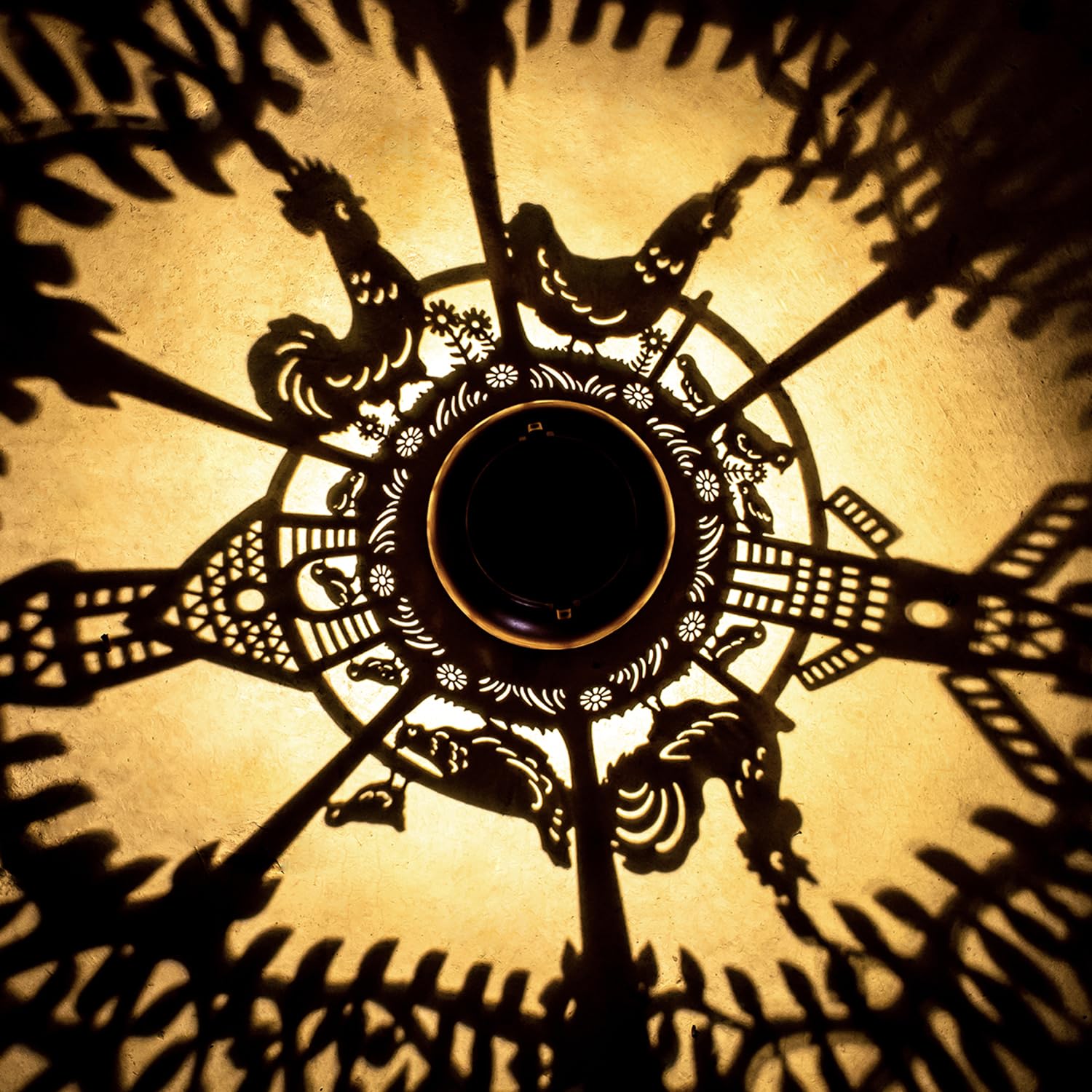 Chicken Solar Lanterns Outdoor Waterproof,Hanging Solar Lights Chicken Gifts For Women Men Metal Led Decorative Light For Yard,Patio,Lawn,Tabletop,Pathway,Landscape,Garden Decor