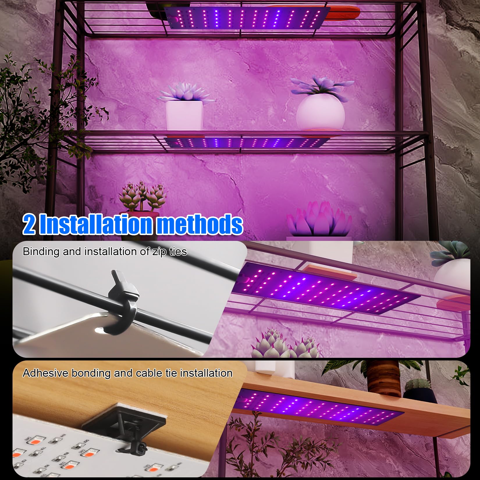 Grow Lights For Indoor Plants, Usb Led Grow Lamp, Waterproof Grow Light With 3/6/12H Timer Switch For Indoor Plants Seeding Veg Flower Growing Lamp