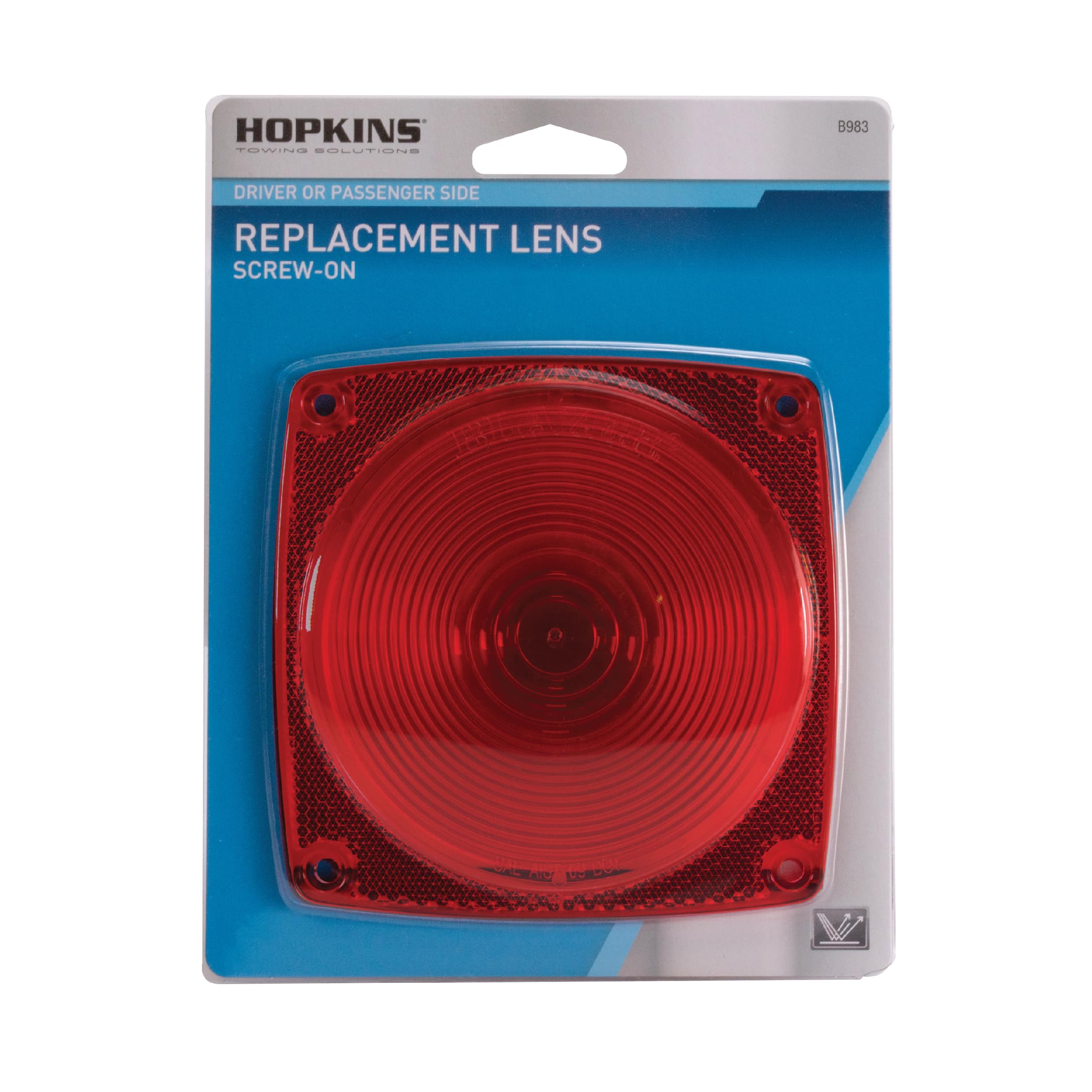 Blazer International B983 Stop / Tail / Turn Light Replacement Lens , Red