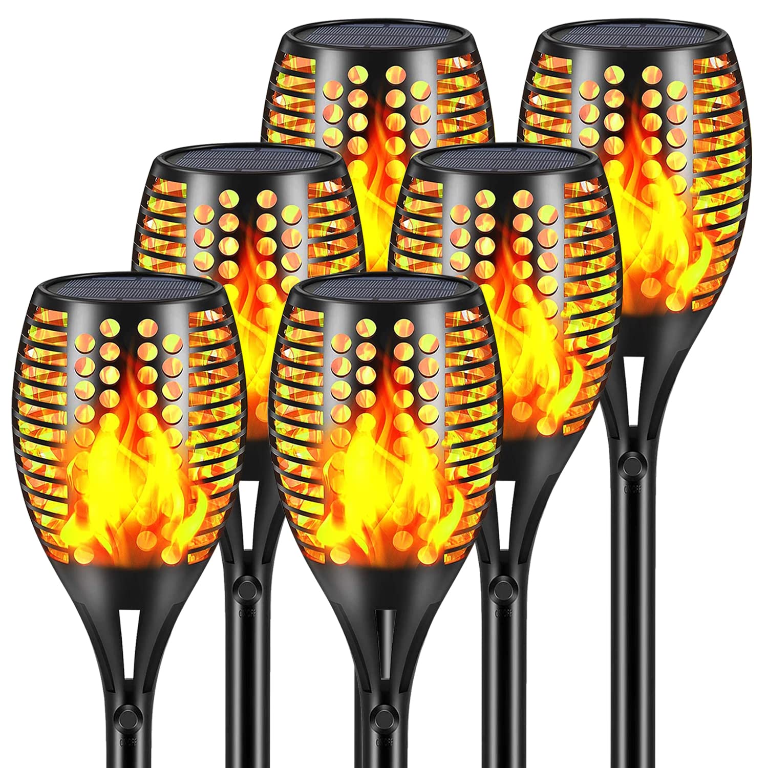 Aityvert Solar Lights - 43'' Flickering Flames Torch Lights for Outdoor, Waterproof, Landscape Decoration, Dusk to Dawn Auto On/