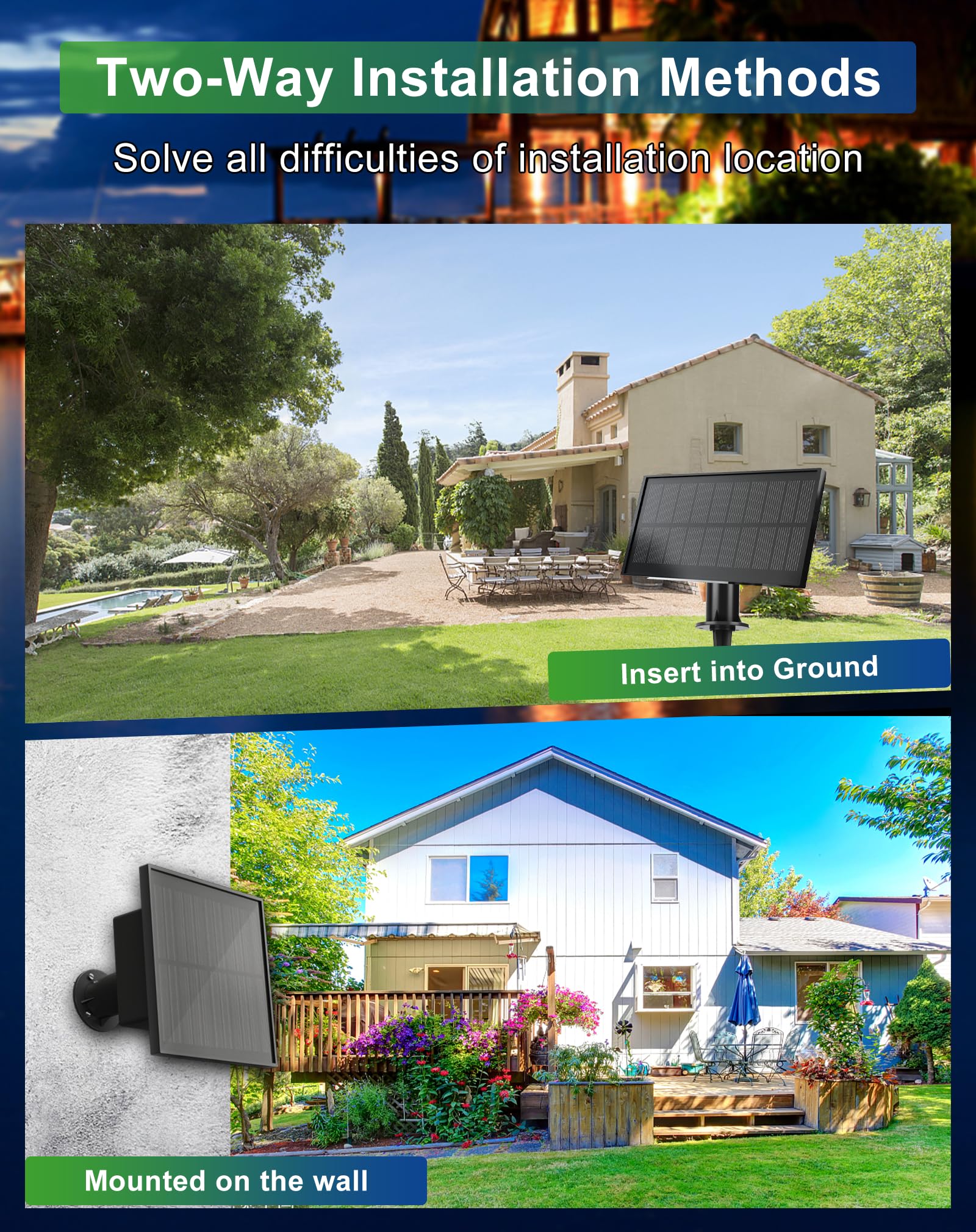 Zuske Solar String Lights Outdoor Waterproof 100Ft With Usb Port And 52 Shatterproof St38 Bulbs(2 Spare), Led Solar Powered Pati