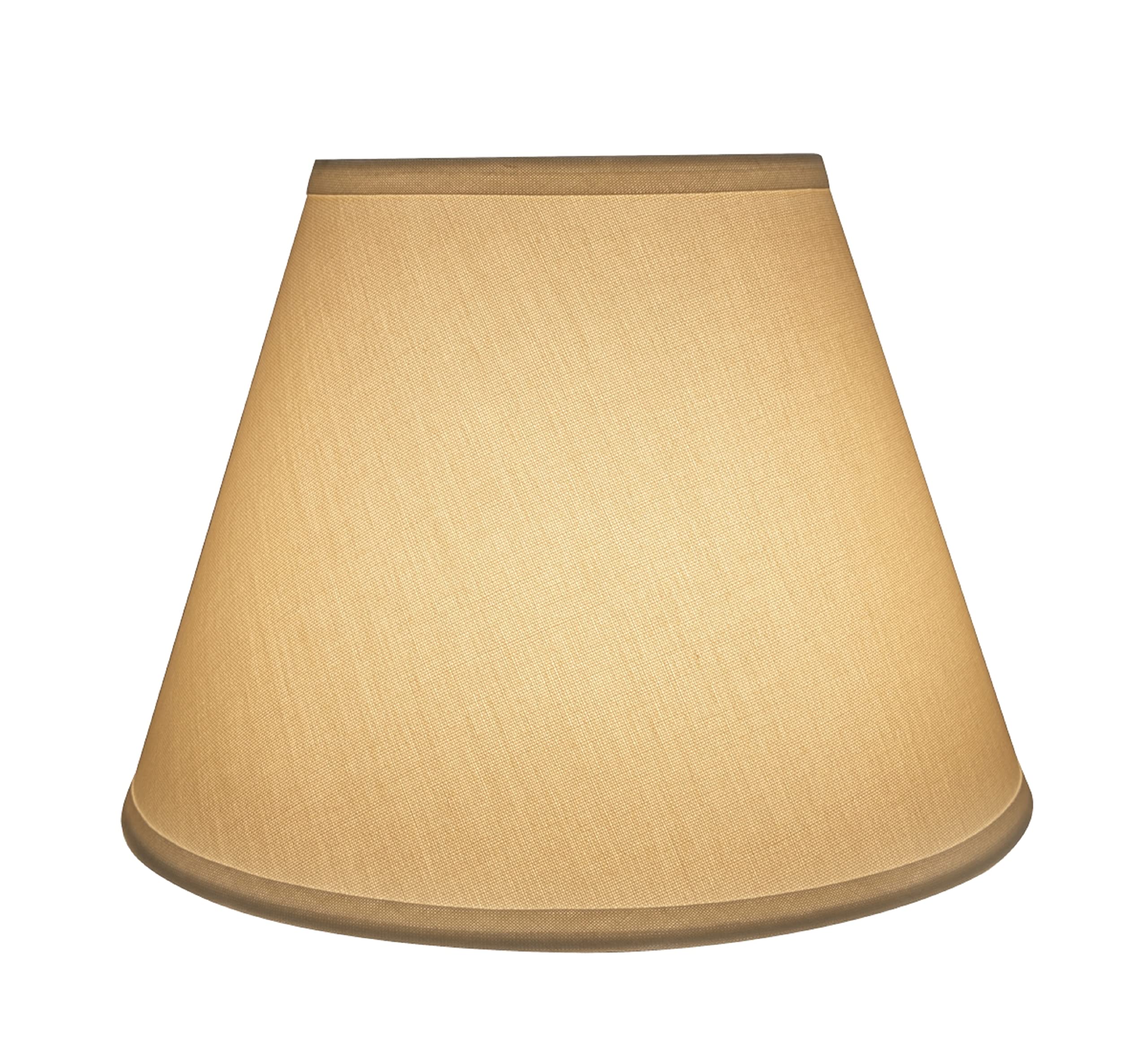 Aspen Creative Empire Shape Lamp Shade, White, 7in Top x 13in Bottom x 9.5in Slant Height, Model 32682
