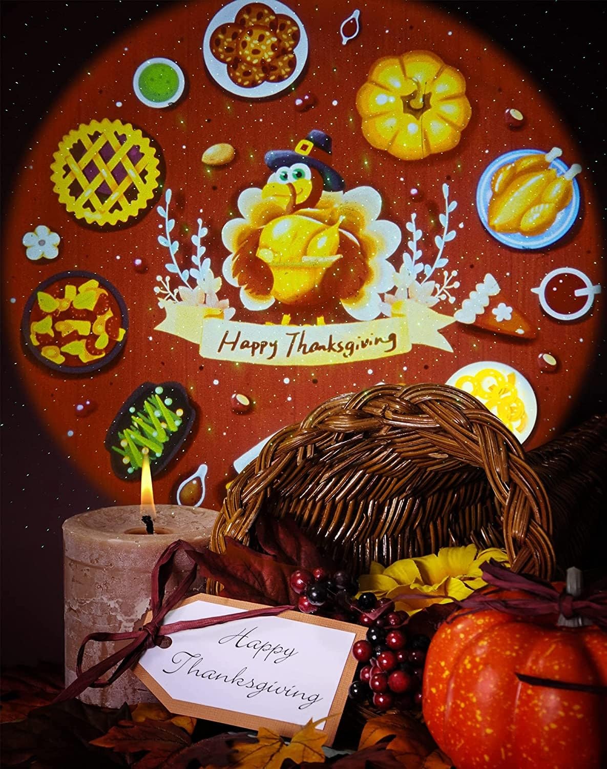 LaView Star Projector Disc Set, Colorful, Model LVA-FM0912-C4, Holiday Decorations for Halloween & Thanksgiving