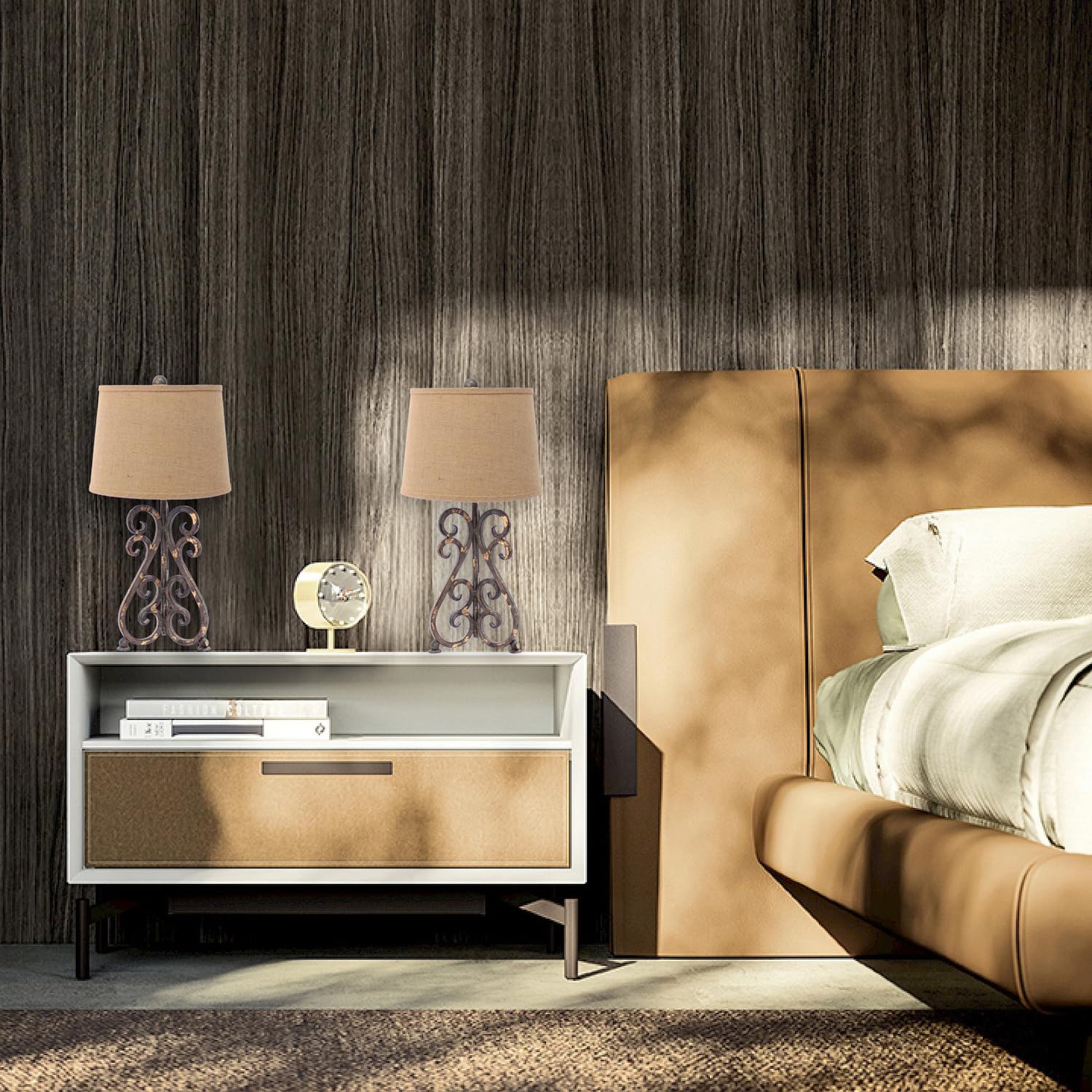 Teton Home Linen Table Lamp - Elegant Lighting For Home Decor, Modern Design