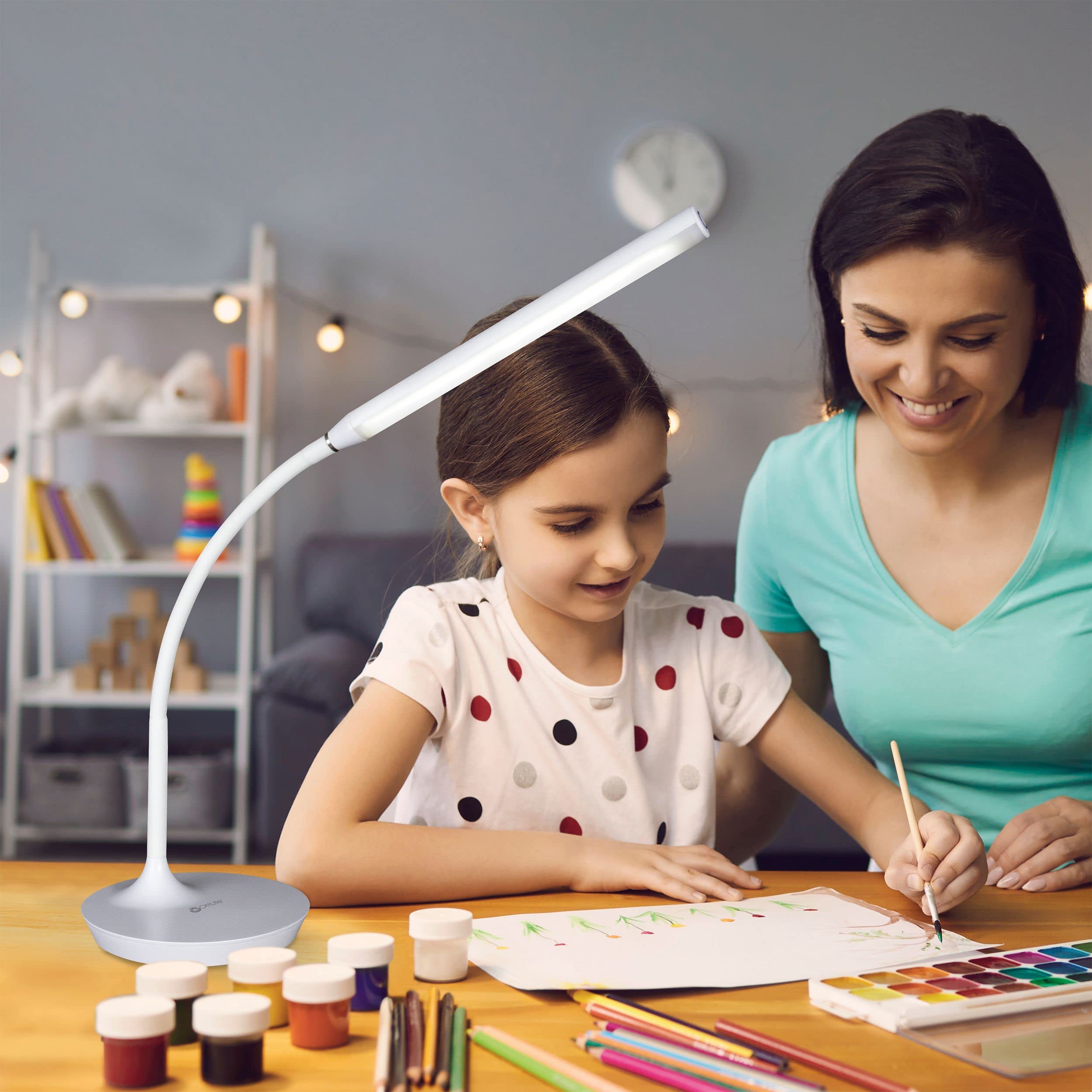 Ottlite Extended Reach Led Desk Lamp, White