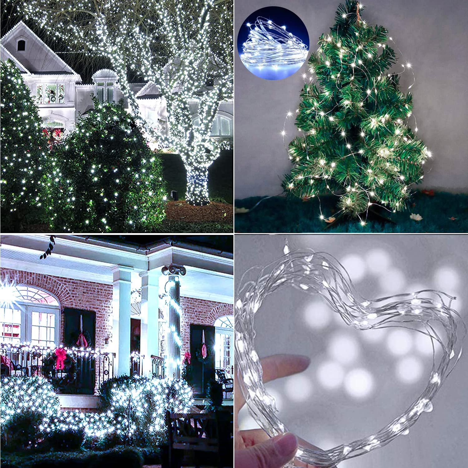 4 Pack 100 Led Fairy Lights Battery Operated With Remote, 33Ft Waterproof Twinkle Lights With Timer & 8 Modes, Fairy String Ligh