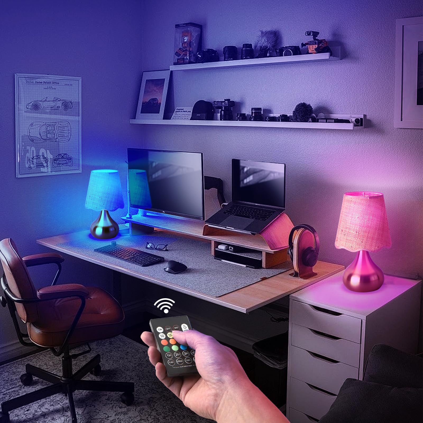 Ziqqeelam Cordless Table Lamp Rechargeable, Good Small Table Lamp For Nightstand, Battery Operated Small Table Lamp For Small Sp