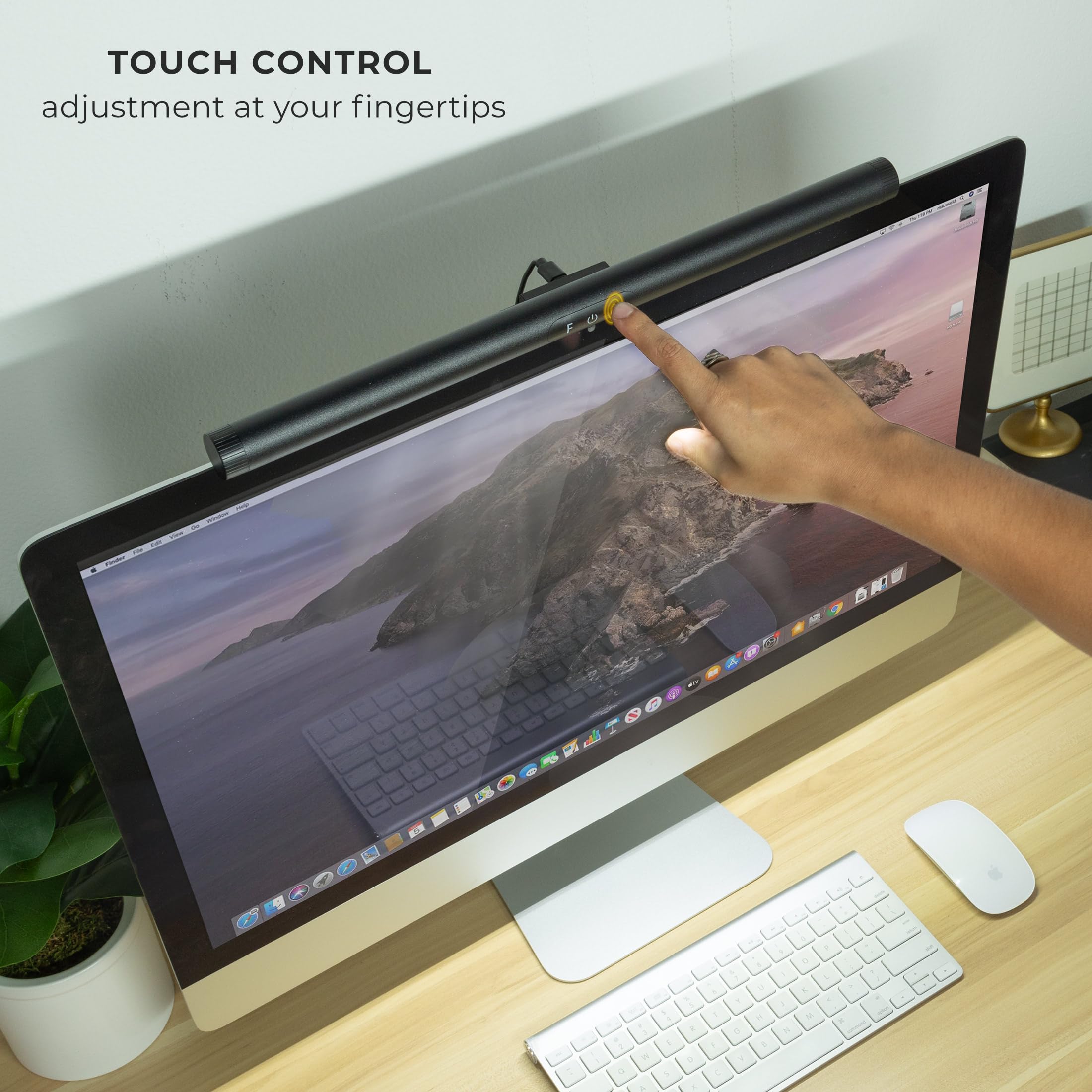 Mount-It! Monitor Light Bar, Usb-Powered Led Lamp With Stepless Dimming And Adjustable Color Temperature, Eye-Caring Desk Light