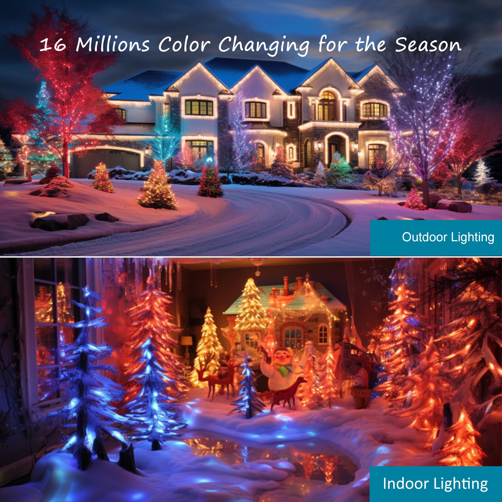 USTELLAR 100W Exterior RGB LED Flood Lights Color Changing Led Waterproof Color Floodlight Dimmable Party Uplighting Landscape W