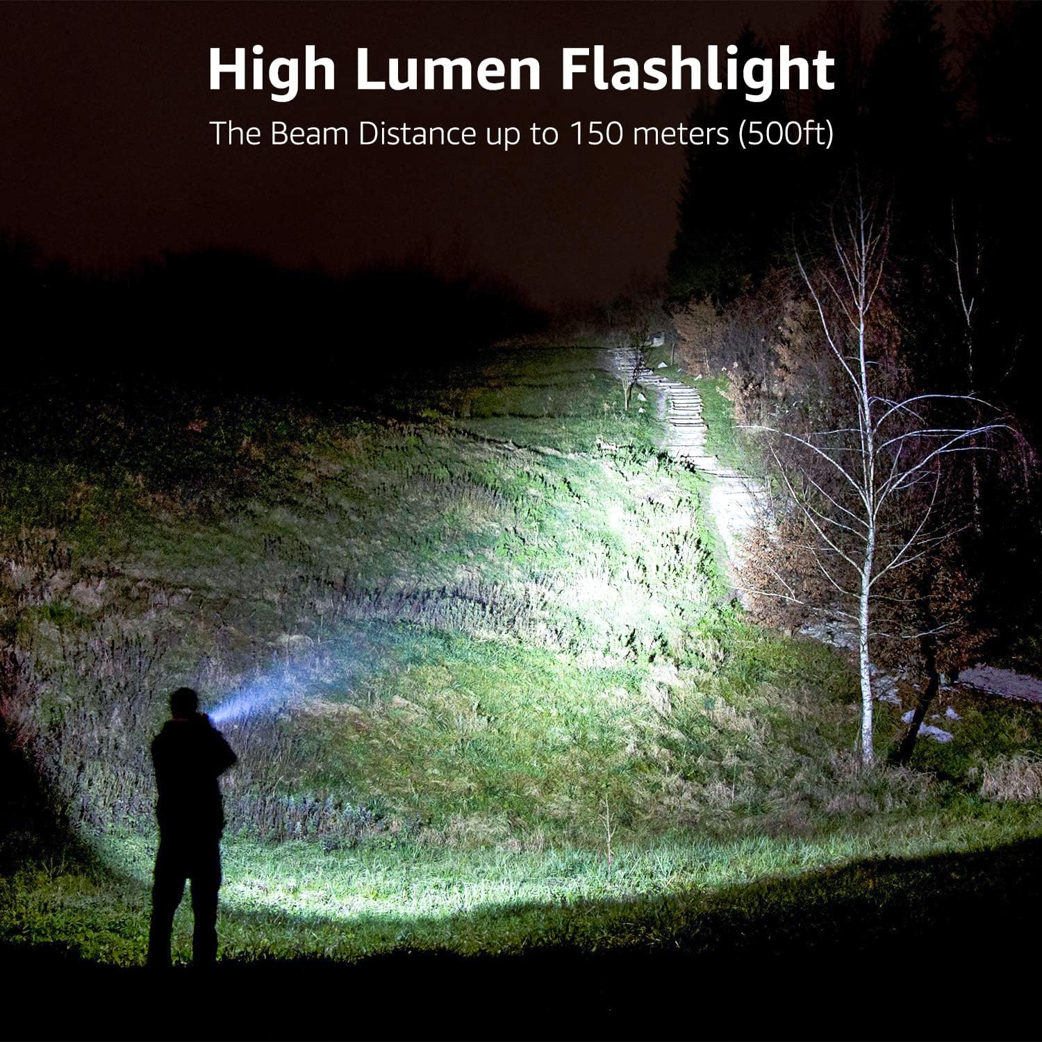 Lighting EVER LED Flashlights, High Lumens, Waterproof, Adjustable Focus, Small, Black, Model 1200012, 4 Pack