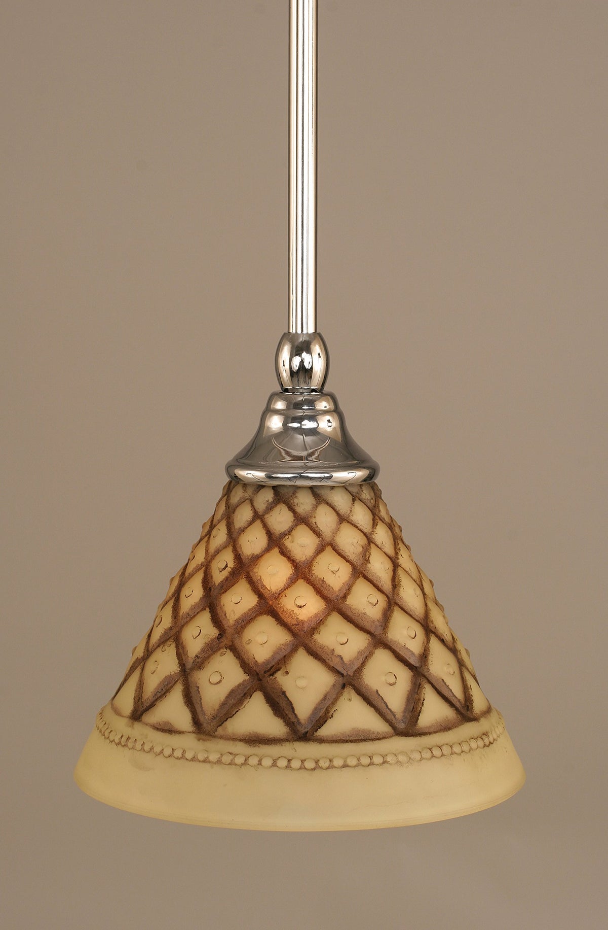 Toltec Lighting 1 Light Mini Pendant In Chrome (23-Ch-7185)