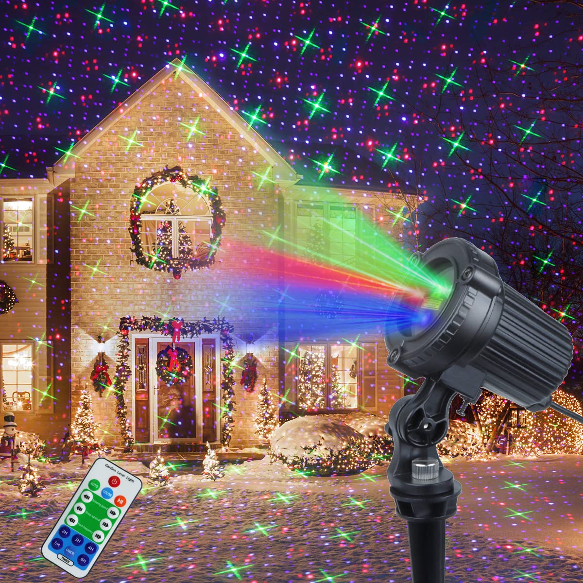 MHAZDZE Outdoor Christmas Laser Light