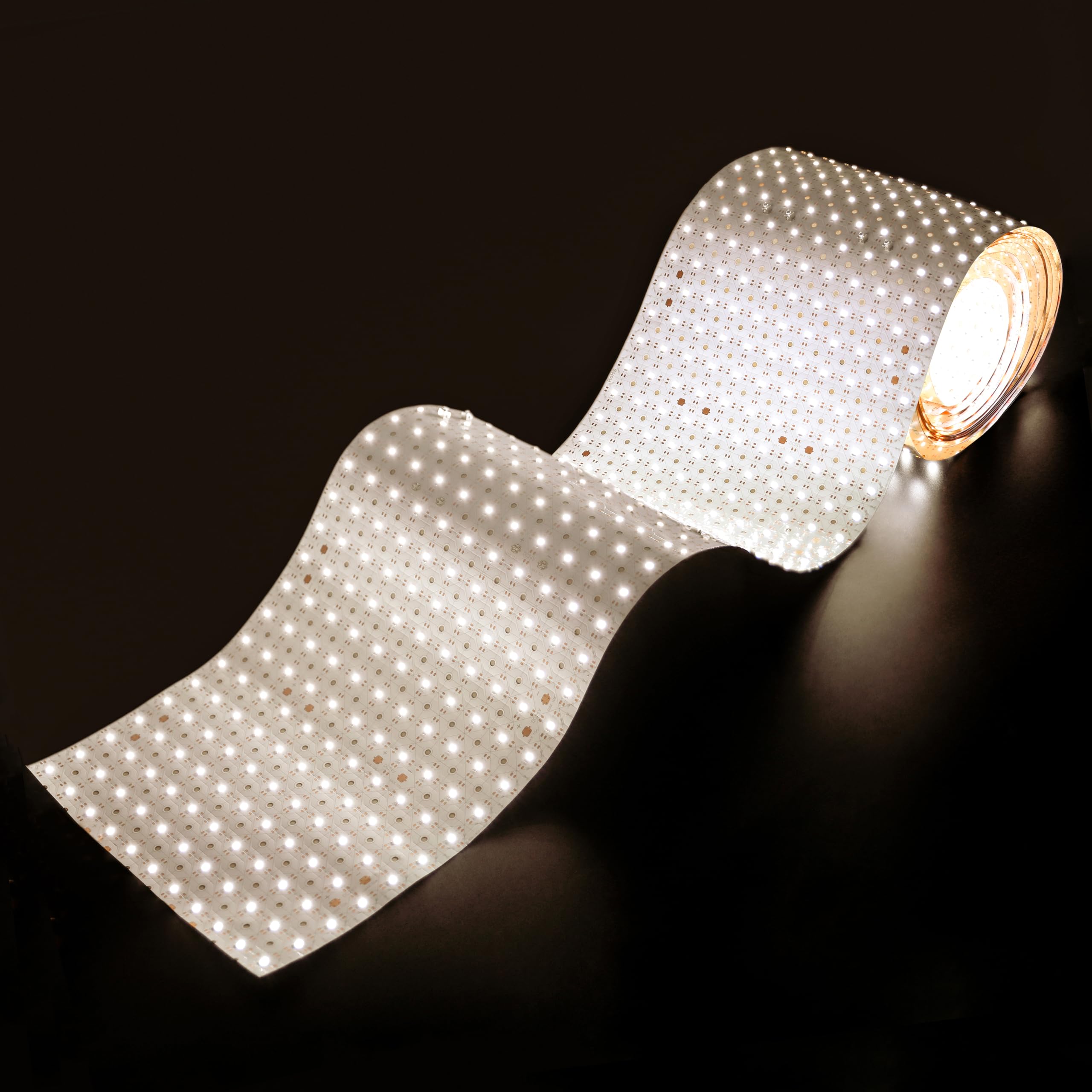 SLL HUT 16.4ft x 9.45in Ultra Long LED Light Sheet Panel for Backlighting, 24V 4000K White Slim Trimmable Linkable Flex LED Shee