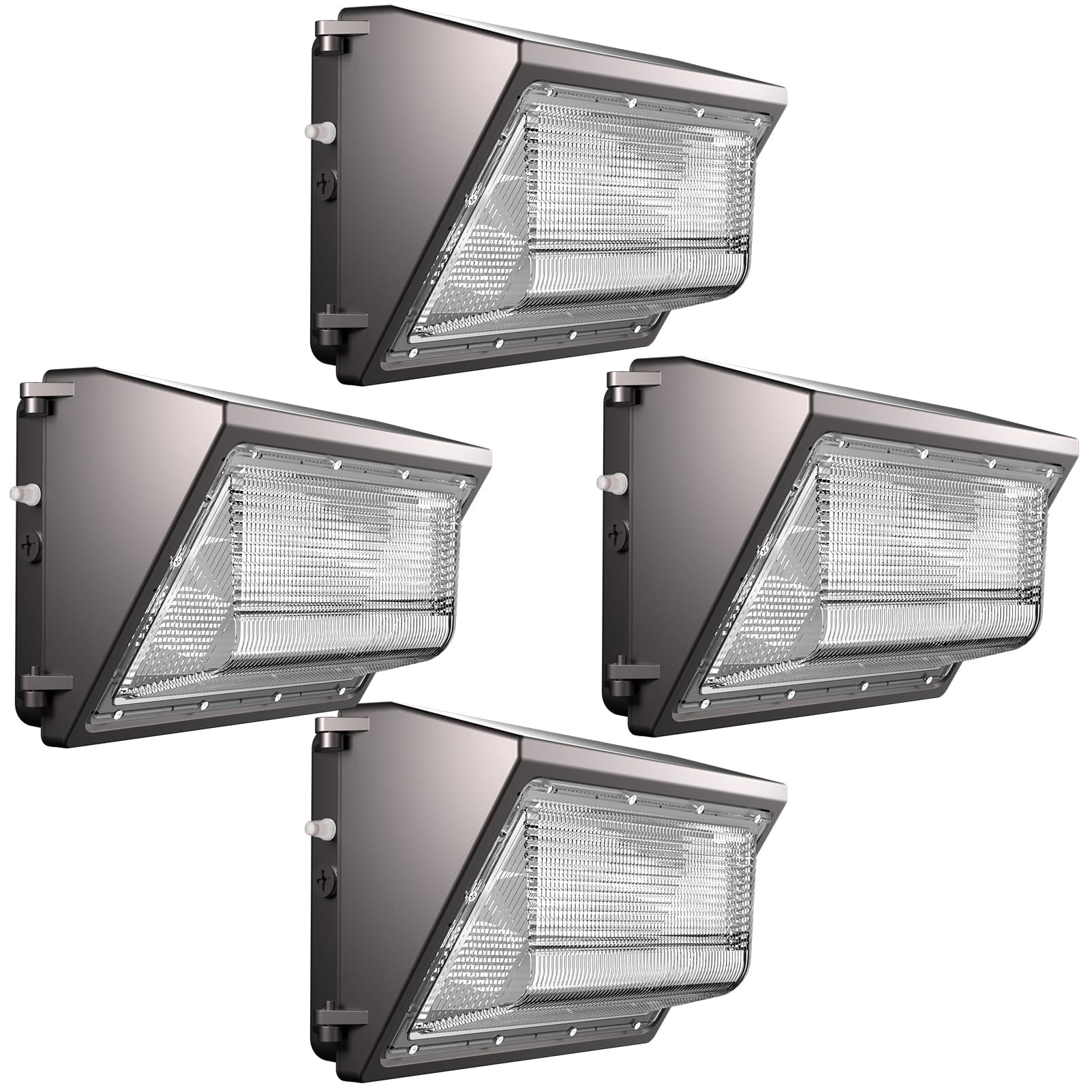 Lightdot 4Pack 100W Led Wall Pack Lights  100-277V Dusk To Dawn Photocell  15000Lm(150Lm/W) 5000K Ip65 Waterproof Outdoor Exterior Lighting  Energy Saving  Etl | 5-Year Warranty(Height:6~15Ft)