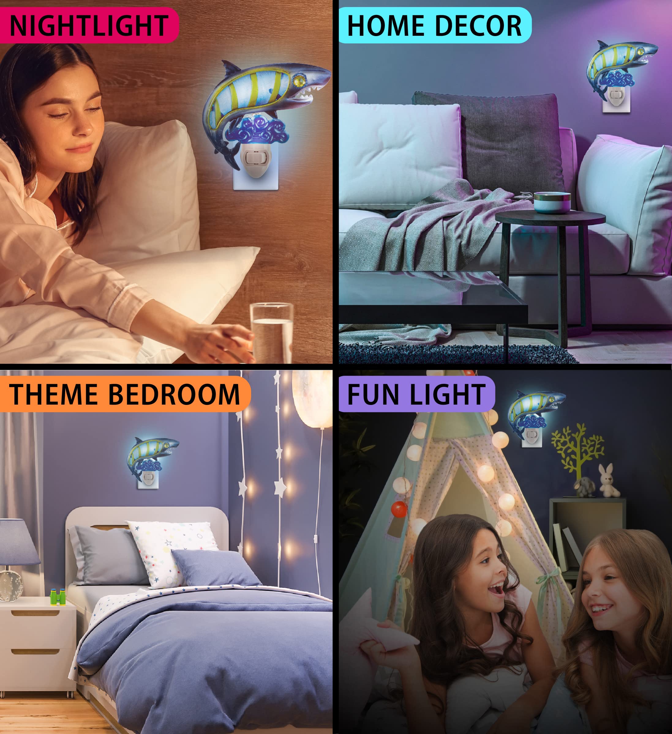 Puzzled Glass Art Night Light, Plug In Decorative Socket Lamp, Manual On & Off Portable Light For Stairway, Bedroom, Bathroom, N