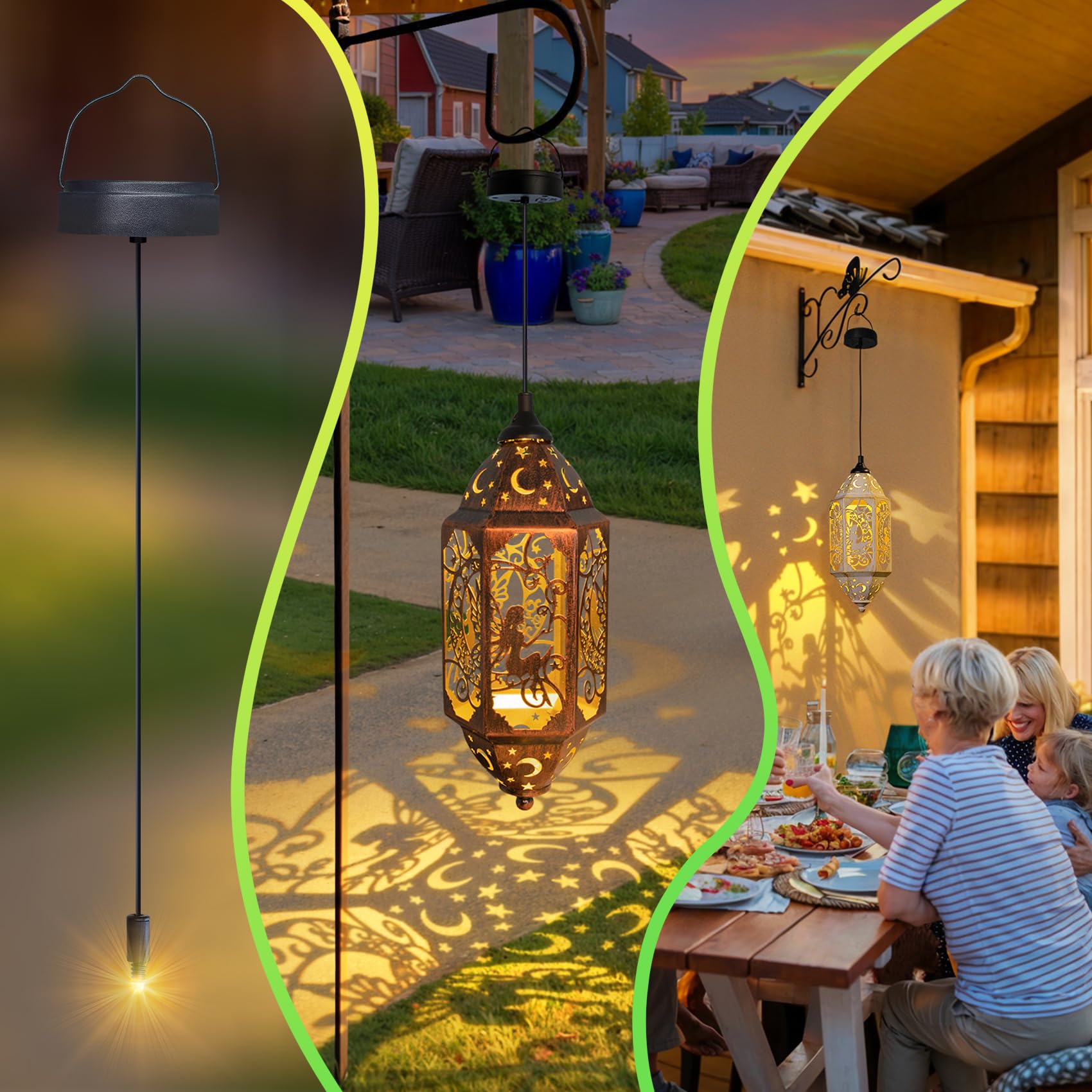 Go2garden AA 600mAh Solar Light Replacement Top Parts, Waterproof LED for Yard & Garden Decor, 1Pack, Black1, Model SH01