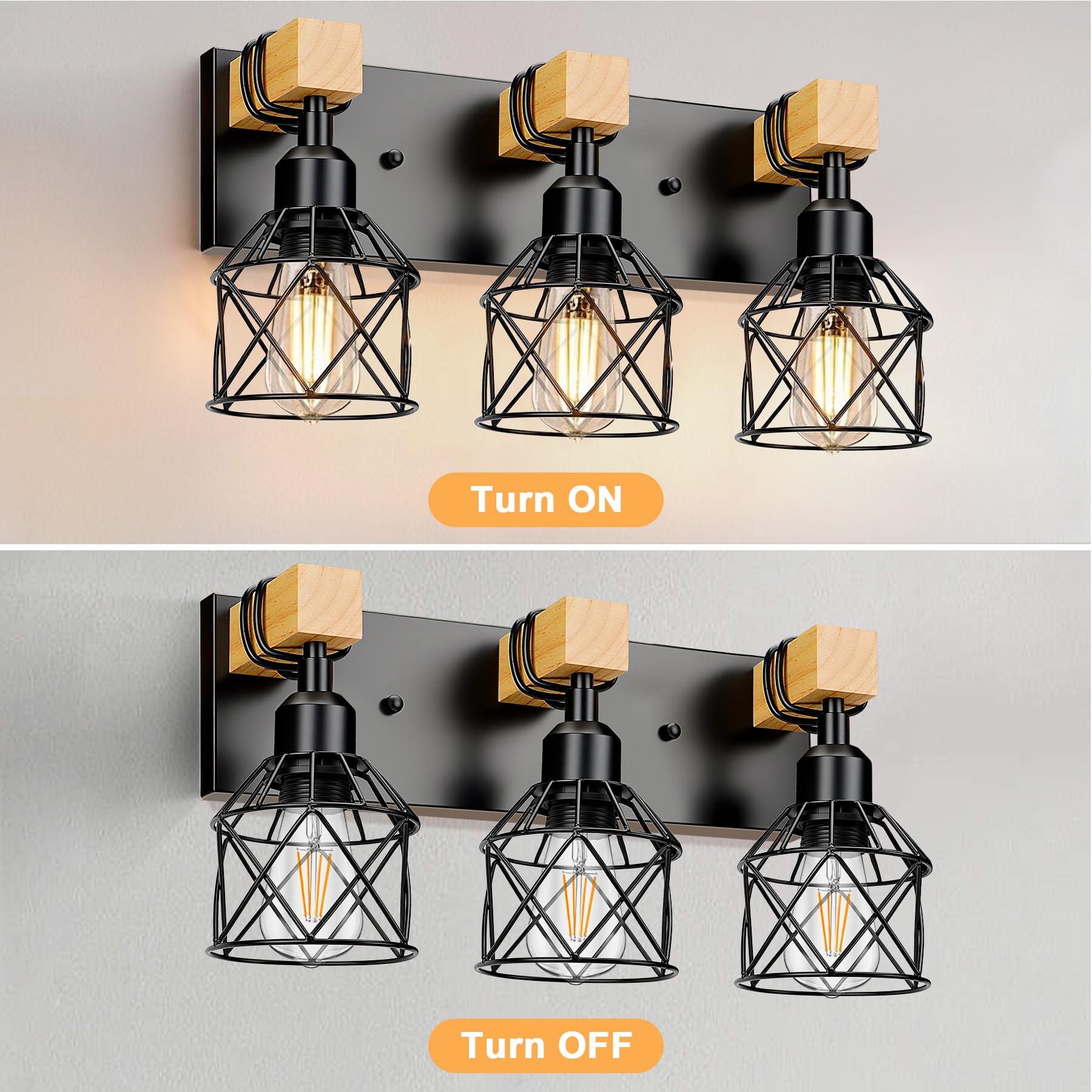 Weiyanfnr Bathroom Light Fixtures Vanity Lights For Bathroom Small Lamp Shades Vanity Lighting Fixtures Black Light Fixture Over Mirror