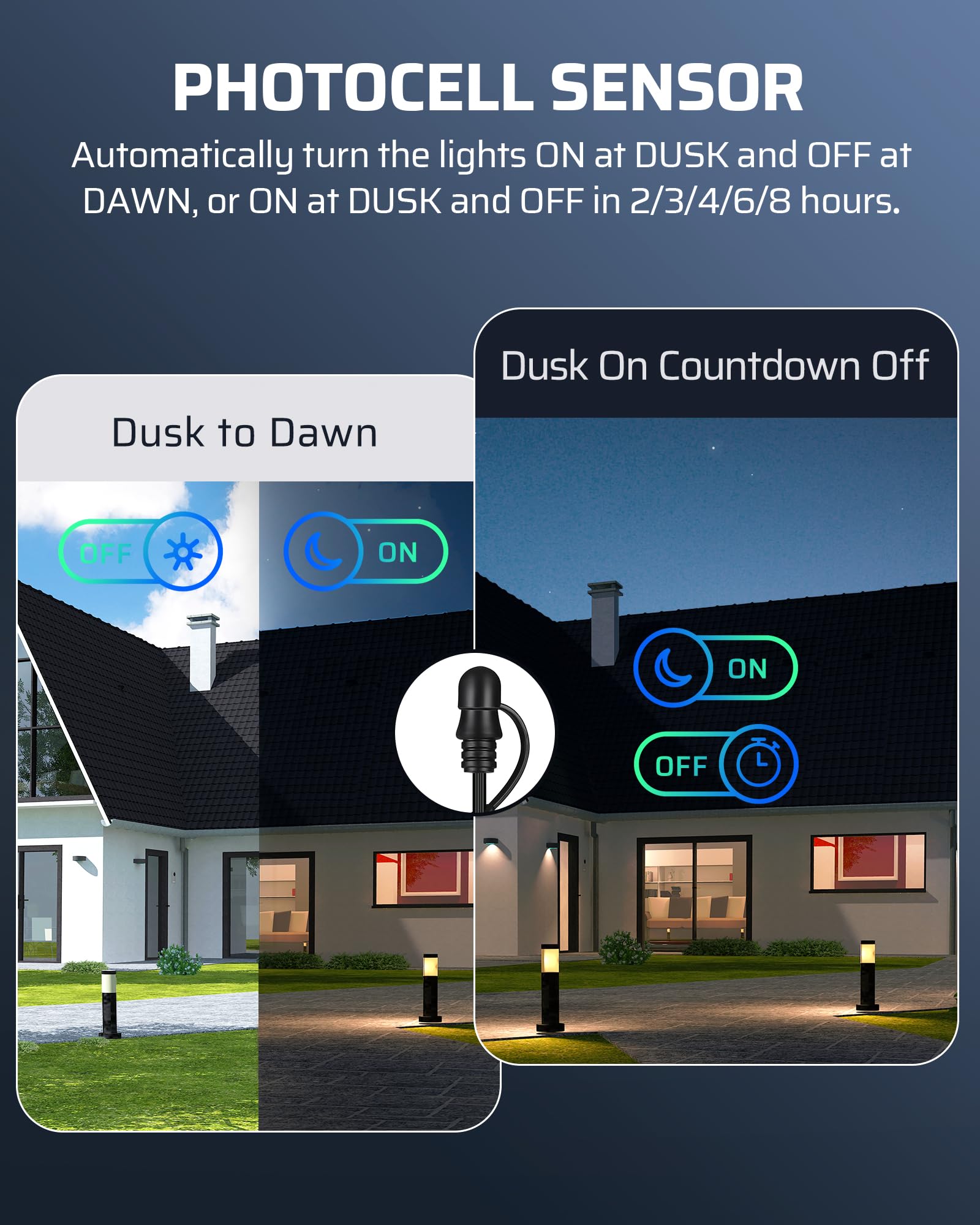 Dewenwils 120W Low Voltage Landscape Transformer With Remote Control, 120V Ac To 12V Dc, Low Voltage Transformers With Photocell