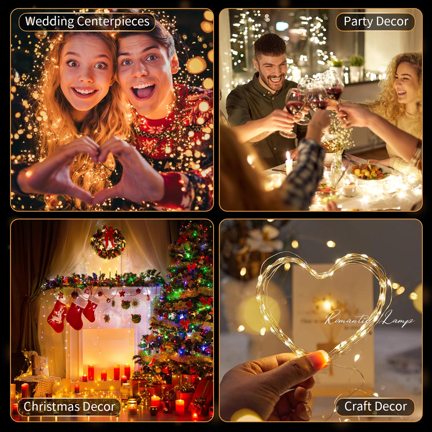 30 Pack Led Fairy Lights Battery Operated 7Ft 20 Led Waterproof Mini Twinkle String Lights Battery Powered For Christmas Mason Jars Party Warm White