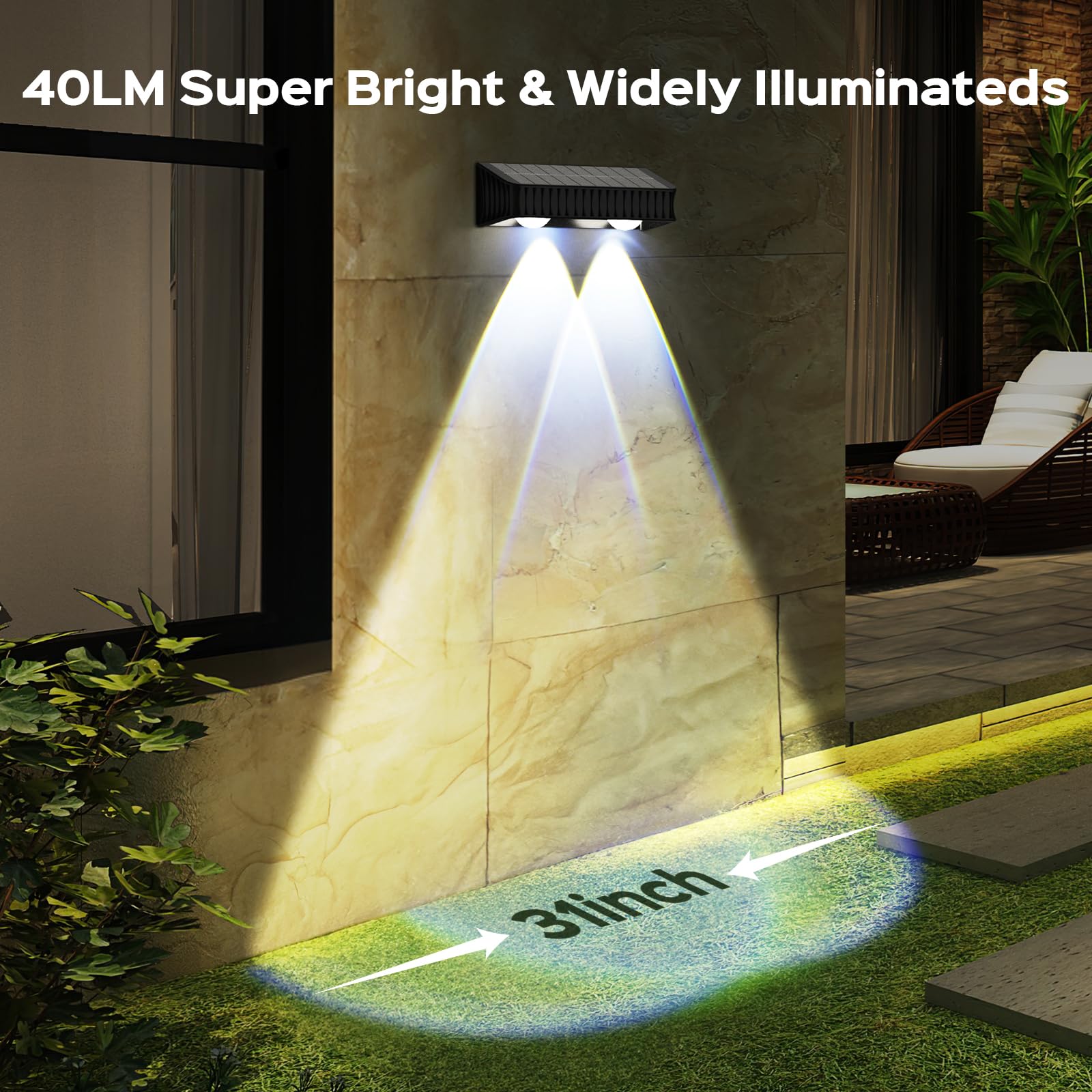 Coxseni Solar Fence Lights 12 Pack, Solar Deck Lights Outdoor Waterproof, Dusk To Dawn Solar Wall Lights, Solar Step Lights Warm