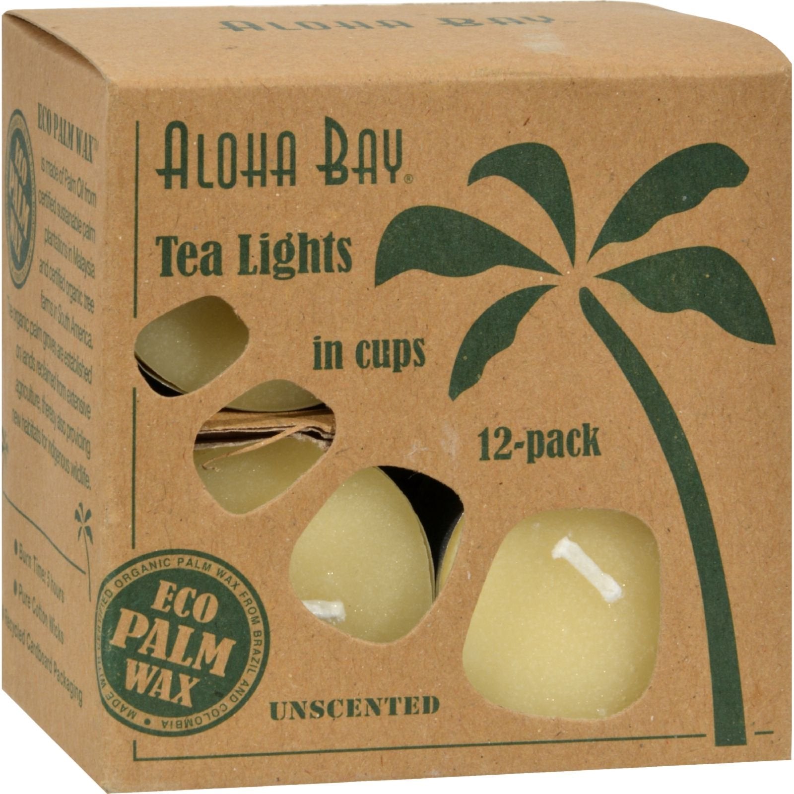 Aloha Bay Tea Light Cream 12/.7 Oz3