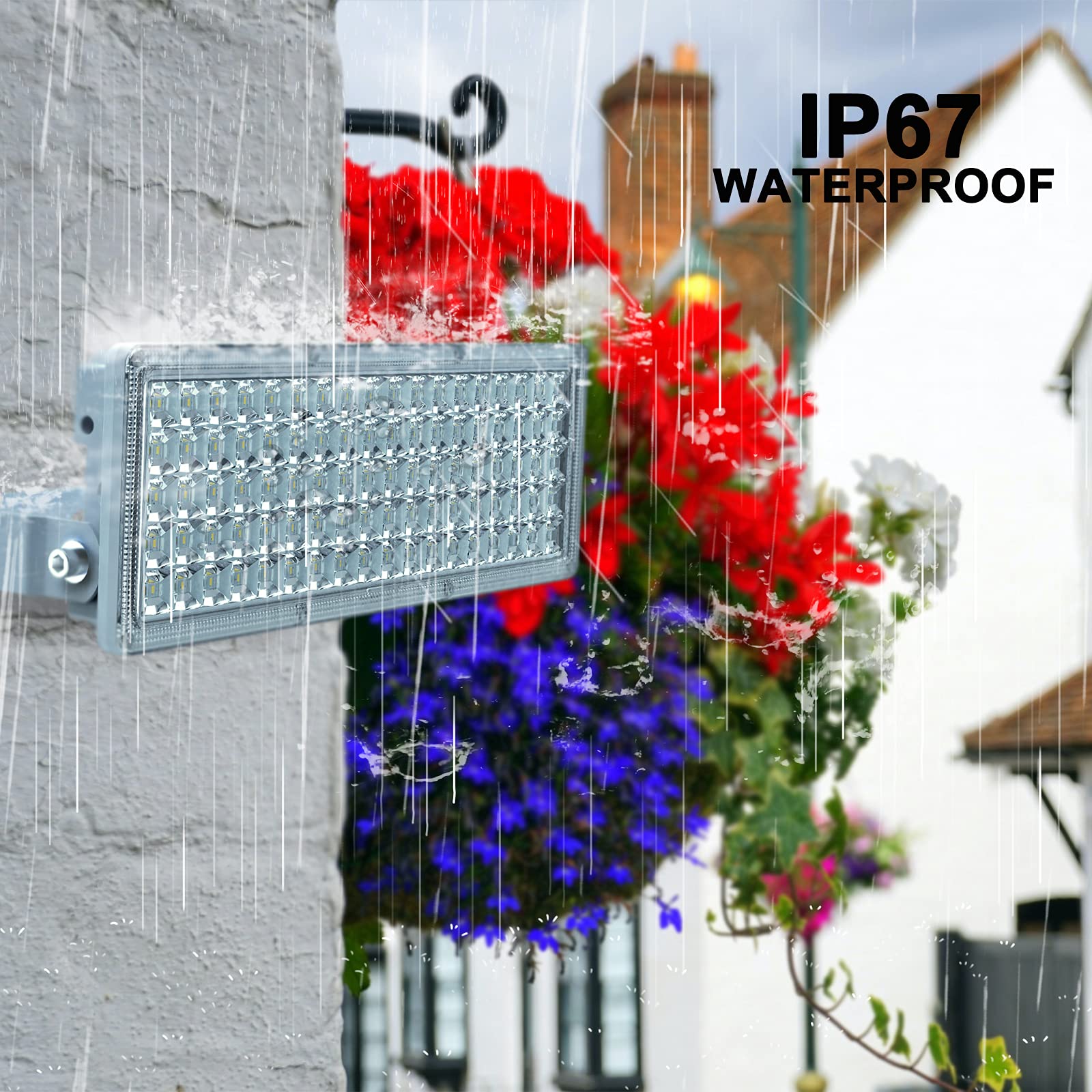 Kekeou Gdidea 100W Led Flood Lights Outdoor Stadium Lights 100 Watt Outside Flood Lights 11000Lm 6500K Exterior Flood Lights Ip67 Waterproof Led Outdoor Lights For Yard