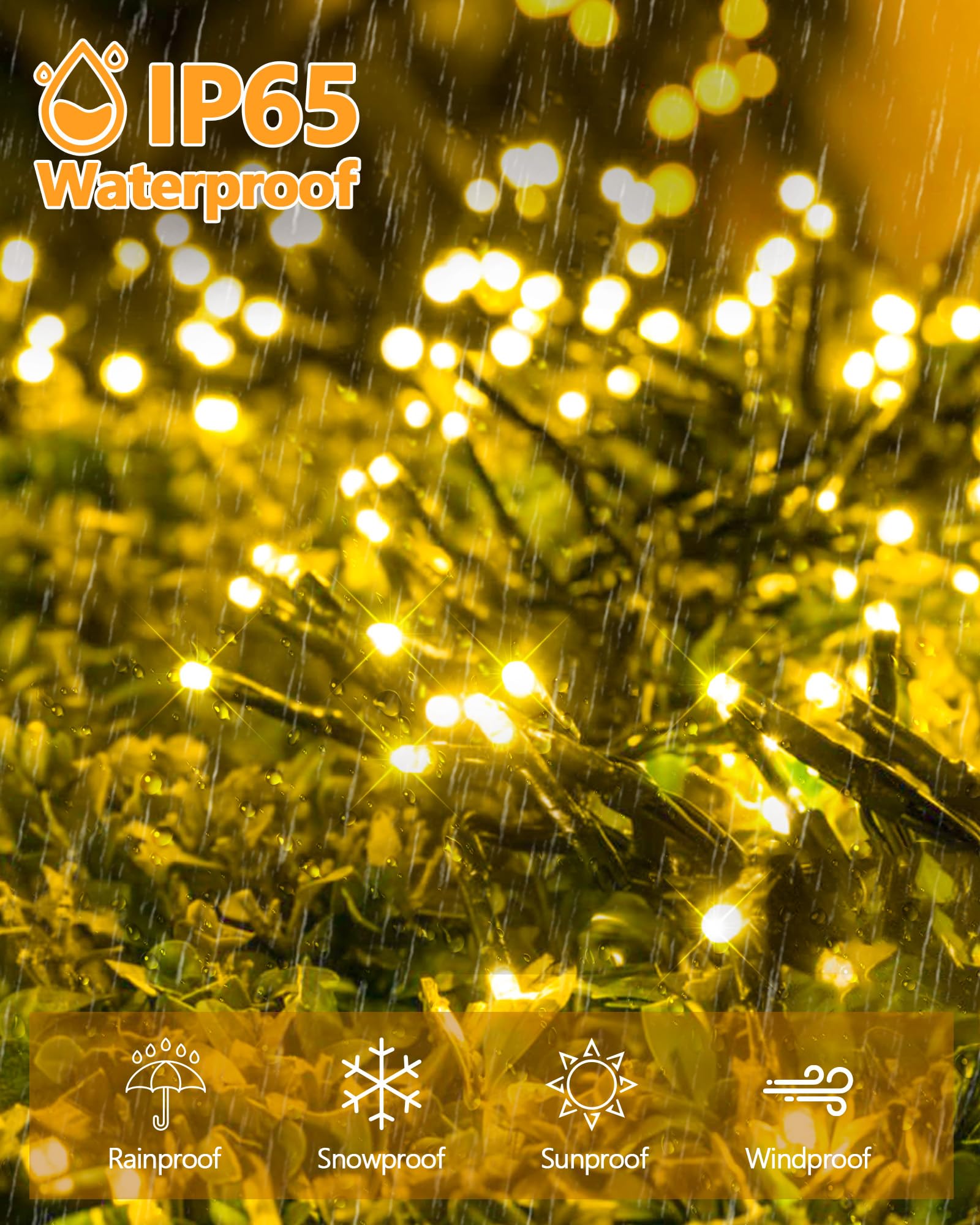 2 Pack Super Long Solar Christmas Lights Outdoor Waterproof, 400 LED 144FT Solar String Lights with Green Wire 8 Lighting Modes,