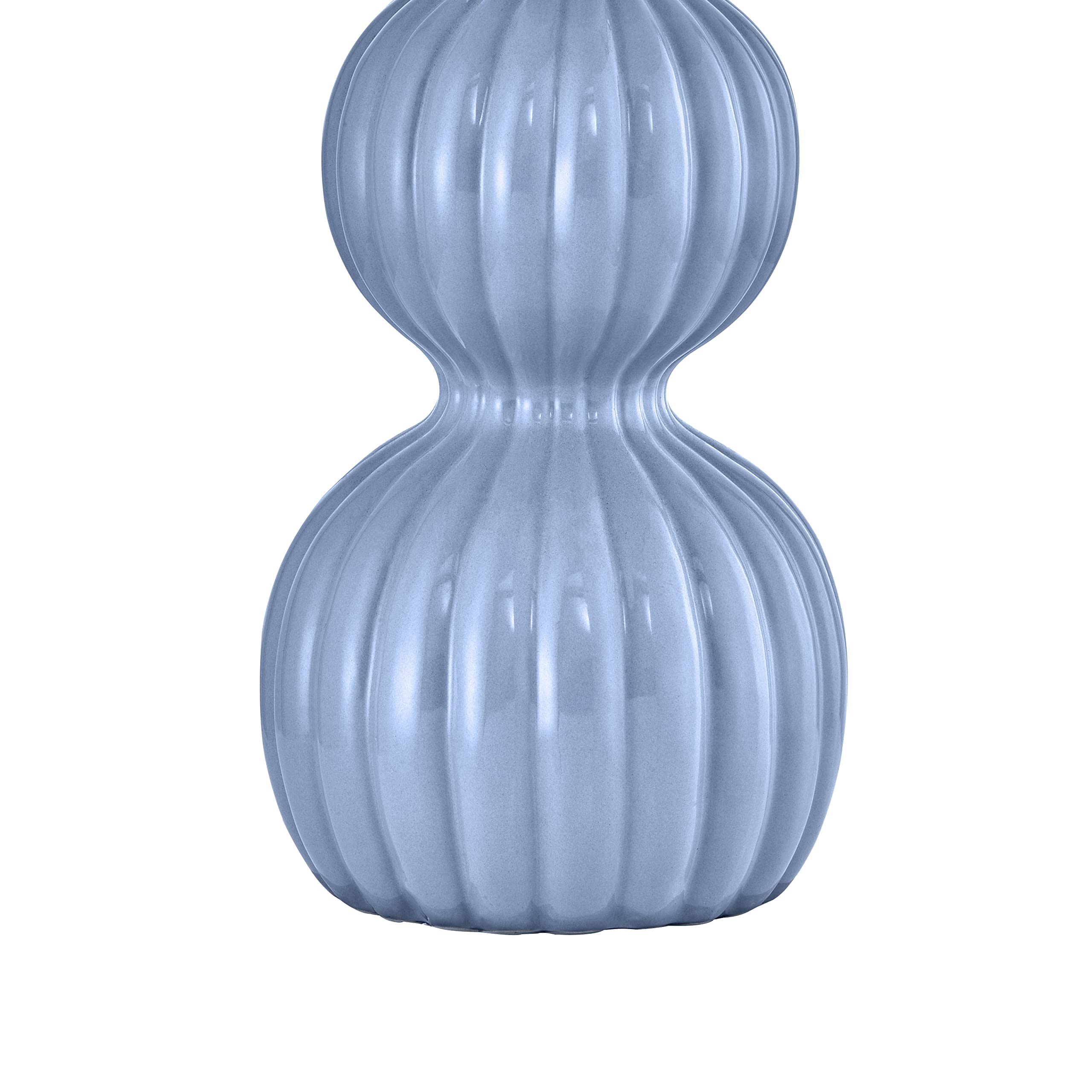 Maxax Ceramic Table Lamps Set of 2, 3-Way Dimmable, 28 Inches, Blue Finish, Ideal for Bedroom, Living Room, Office