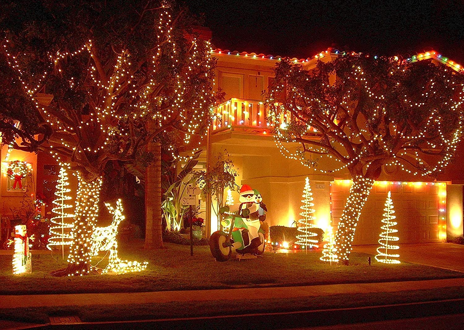 woohaha Solar Fairy String Lights Outdoor Waterproof, 2 Pack 33ft 100LED Solar Powered String Lights for Christmas Patio Home, W