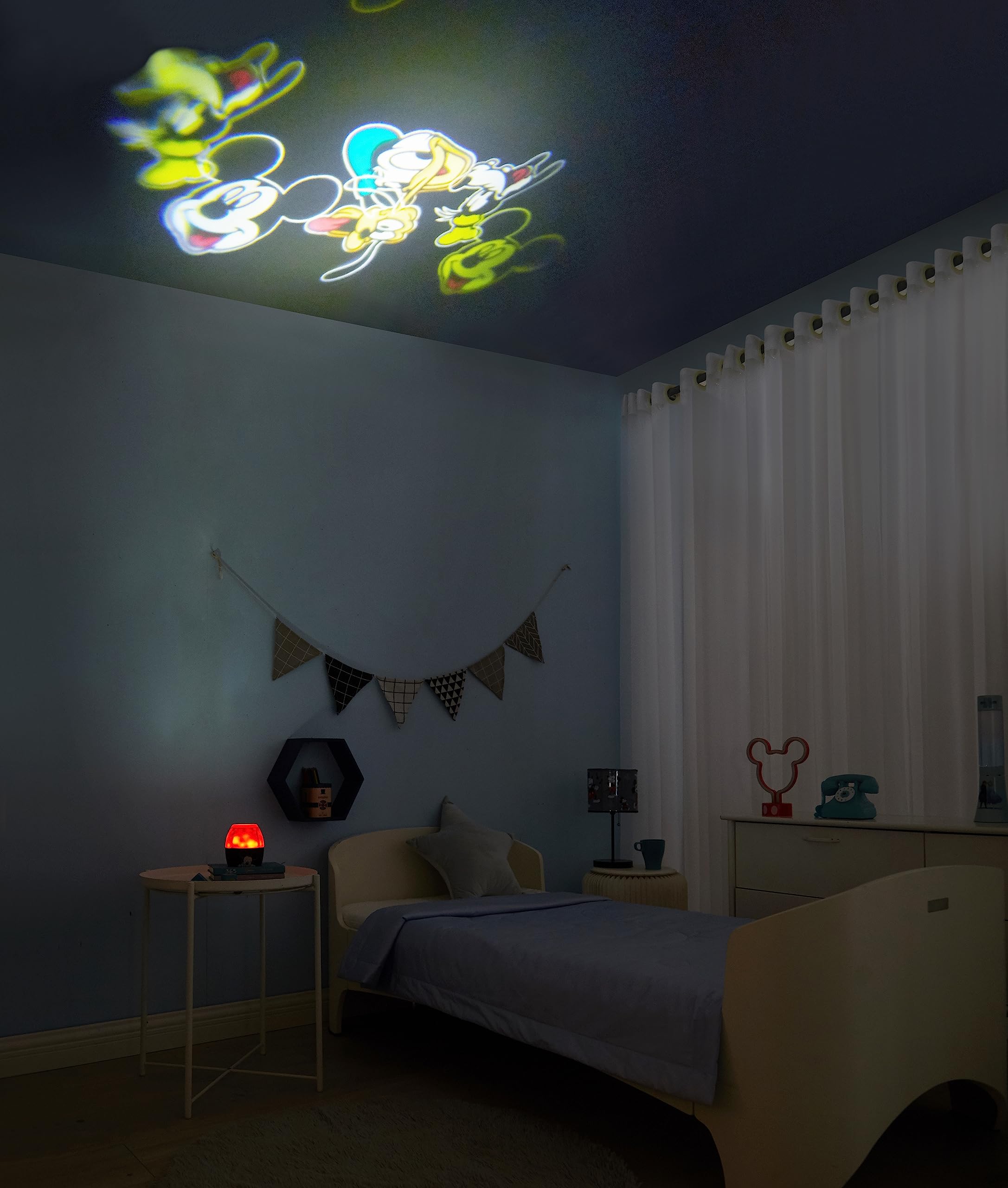 Idea Nuova Mickey Mouse Kids Projection Lamp Nightlight - Model K321535