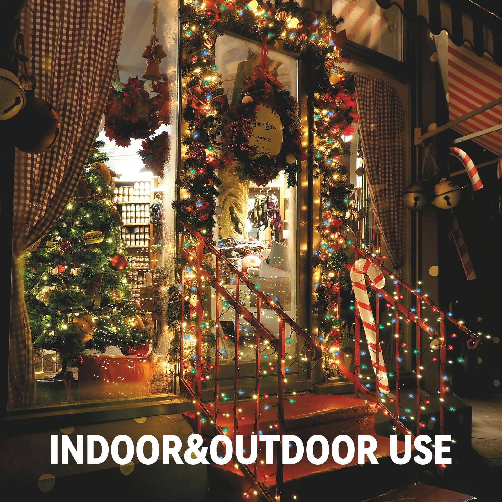 100 Count Multicolor Christmas Lights Plug In, Colored Christmas String Lights For Bedroom,Xmas Lights 21Ft Christmas Tree Lights Indoor With Colorful Incandescent Mini String Lights For Outside