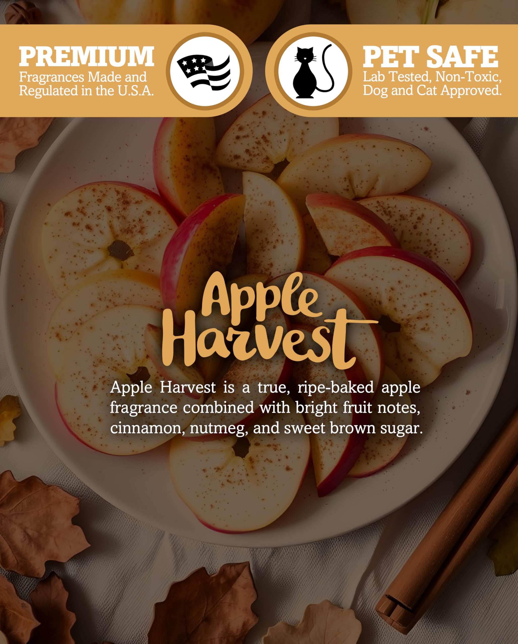 ShortieS Candle Company Apple Harvest Tealight Candles - 24 Highly Scented Beige Tea Lights, Paraffin Wax, Made In Usa, Model 46226