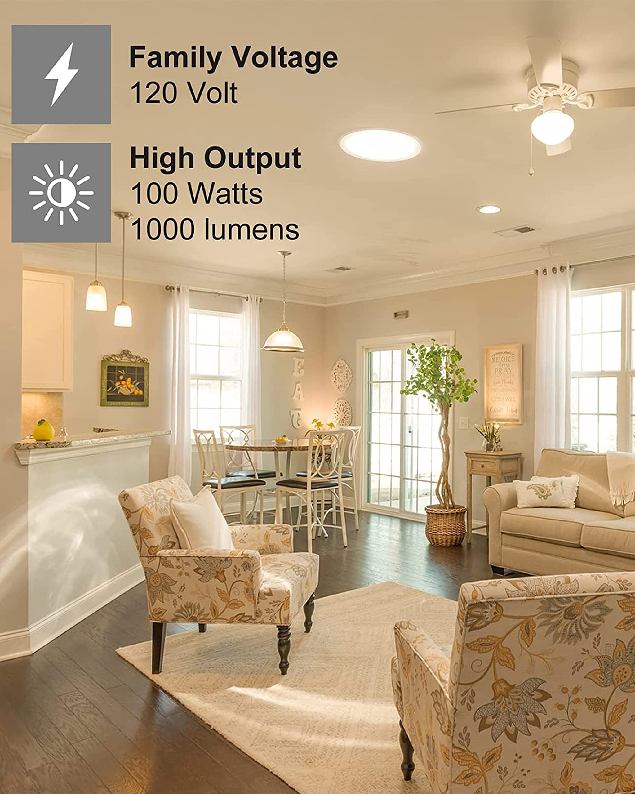 Jaenmsa 100W Halogen Mini Candelabra Bulbs E11, 2700K Warm White, Dimmable,