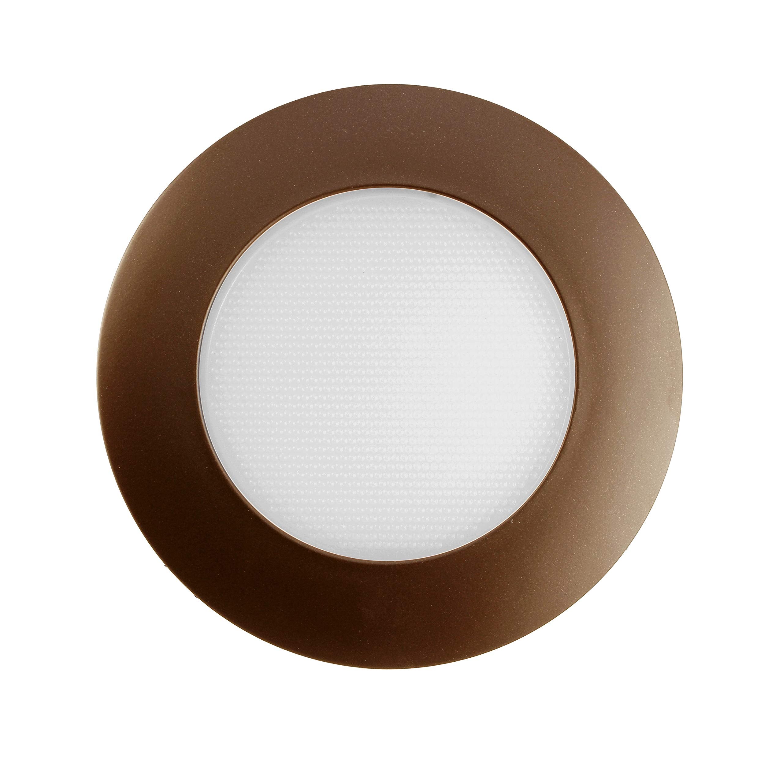 Nicor Lighting 6 Inch Oil-Rubbed Bronze Recessed Shower Trim With Albalite Lens (17505Ob)