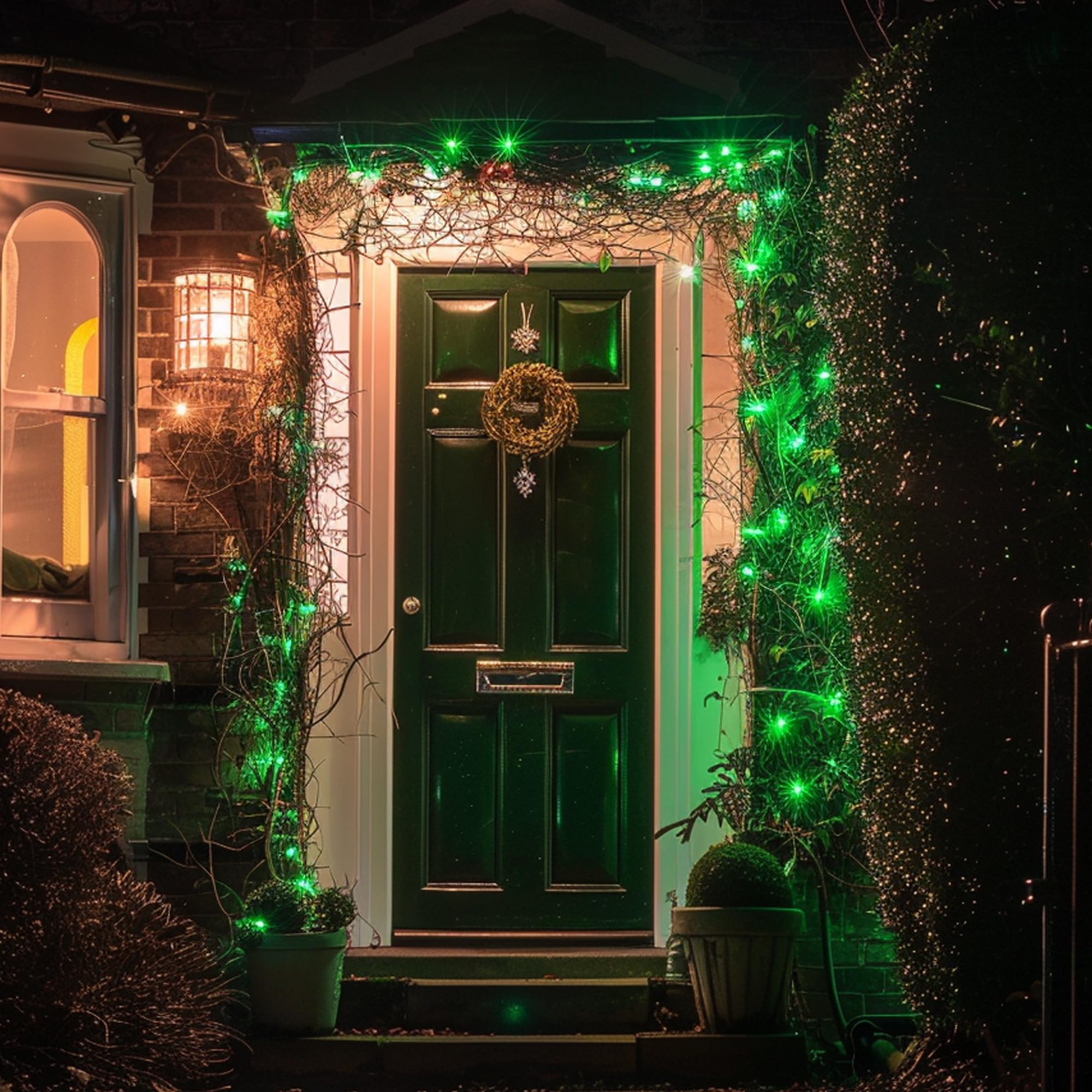 Tw Shine C9 Christmas Lights, 100 Led 66 Ft Christmas String Lights Outdoor With 8 Modes Timer Waterproof Connectable For Indoor Yard Xmas Tree House Decorations (Green)