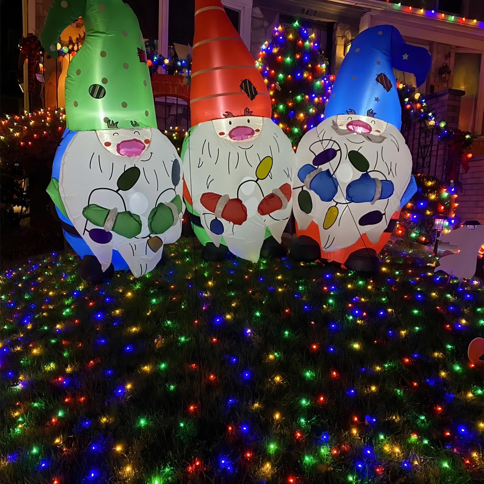 Yeguo 33Ft Solar Christmas Lights, 100 Led Waterproof Multicolor Fairy Lights, 8 Modes