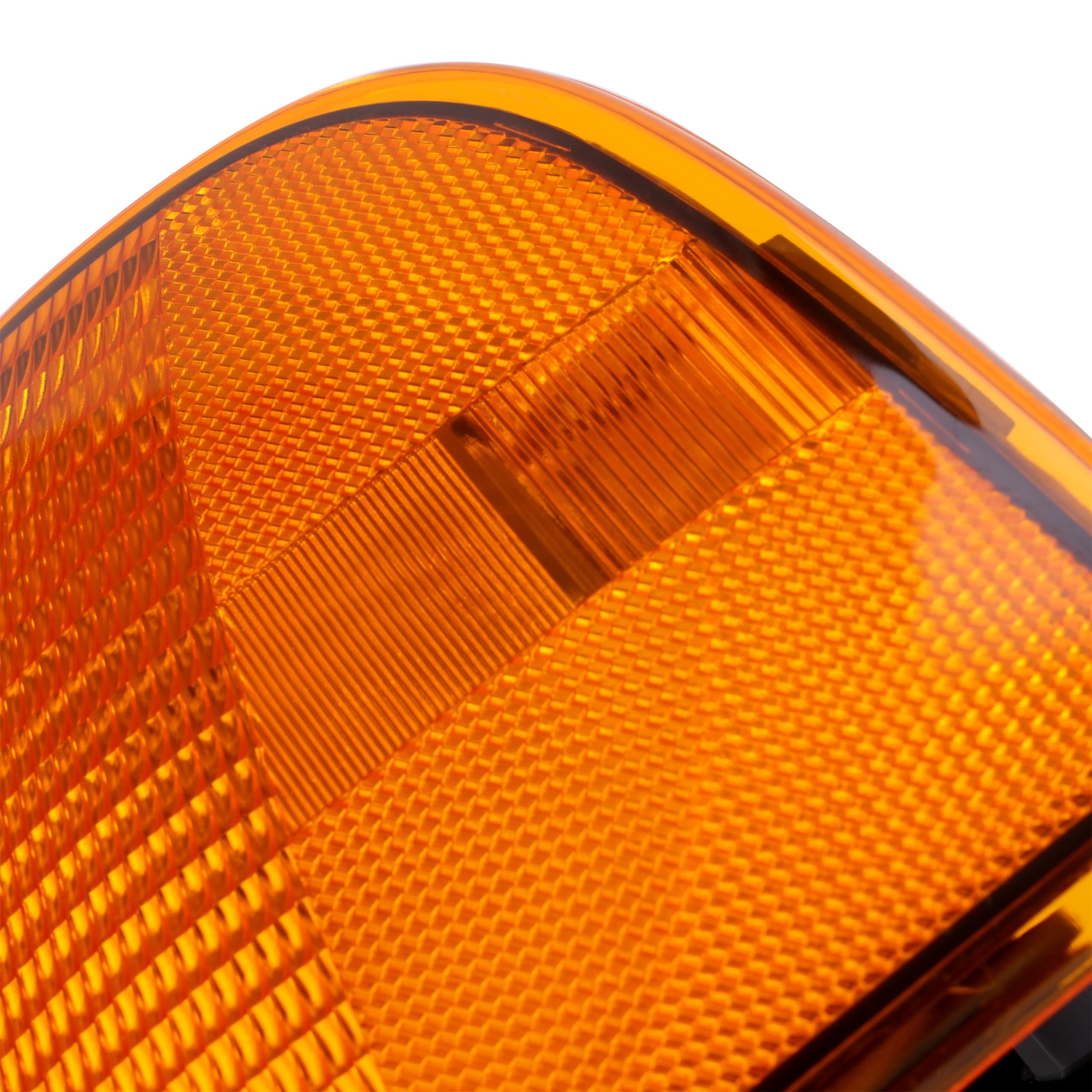 HECASA Corner Light Compatible with Peterbilt 375 377 385 Trucks Turn Signal Side Marker Parking Lamp Assembly Halogen w/Bulb Am