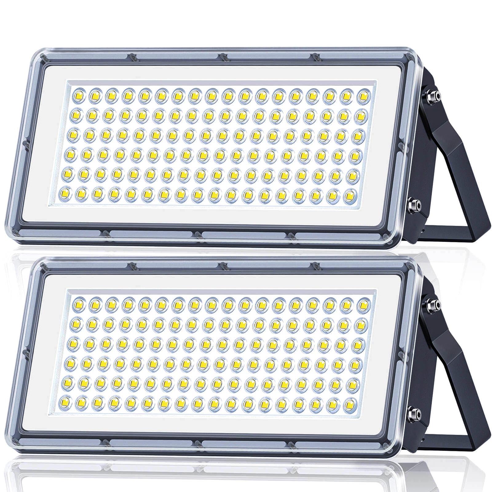 XINGHUANLIT 800W Stadium Lights, 400W LED Flood Lights Outdoor 2 Pack, 80000Lm 7000K Super Bright Led Stadium Lights Outdoor, IP