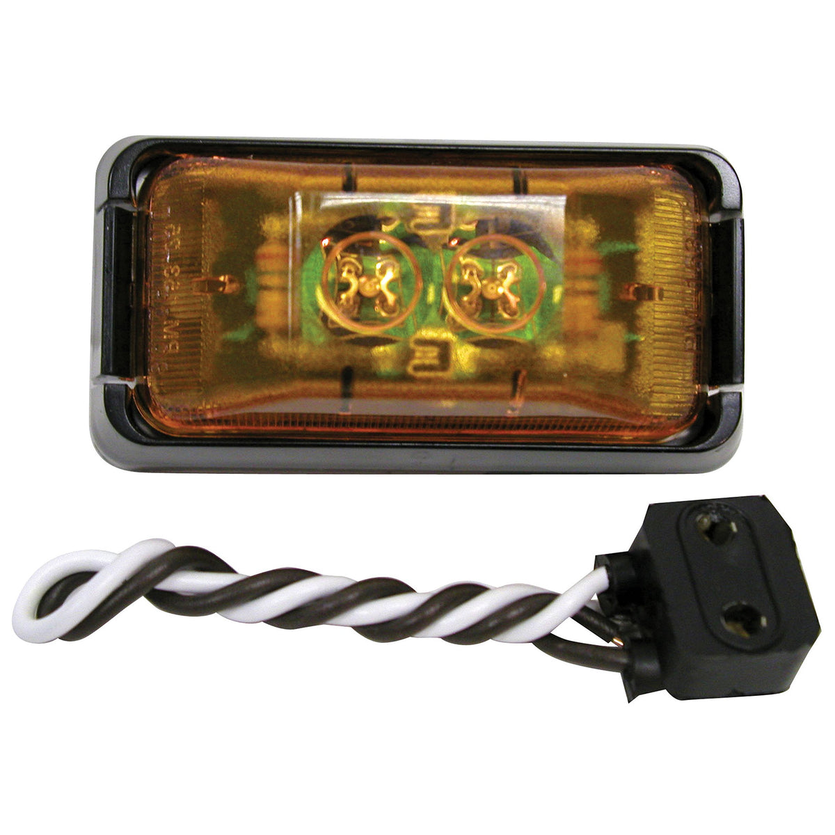 Anderson Marine V153Ka Amber Clearance/Side Marker Light Kit By Peterson - 2-7/8&quot; X 1-1