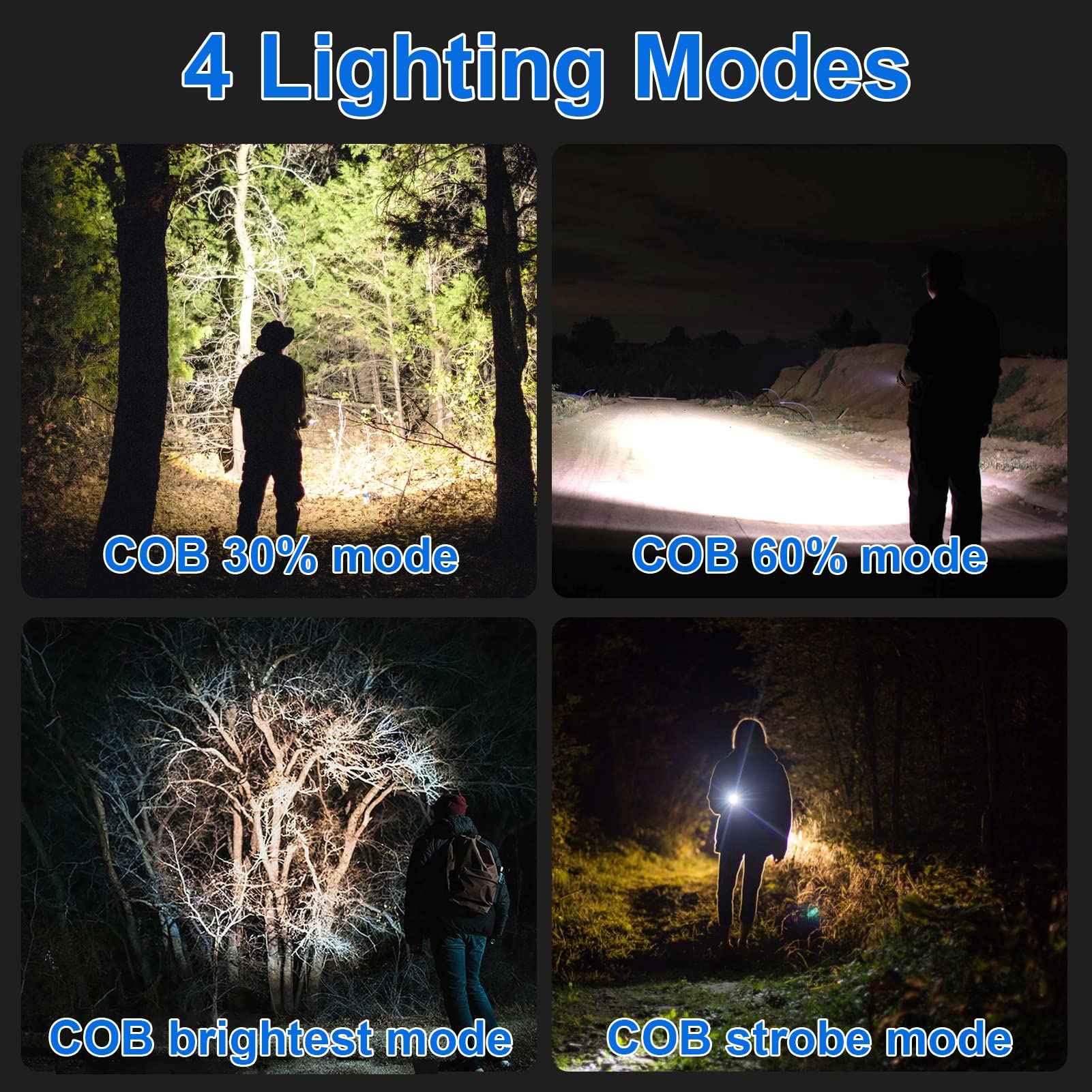 GIPTIME 2Pcs Cob Mini Flashlights,Giptime 800Lumens Bright Rechargeable Keychain Flashlight 3 Light Modes Portable Pocket Light