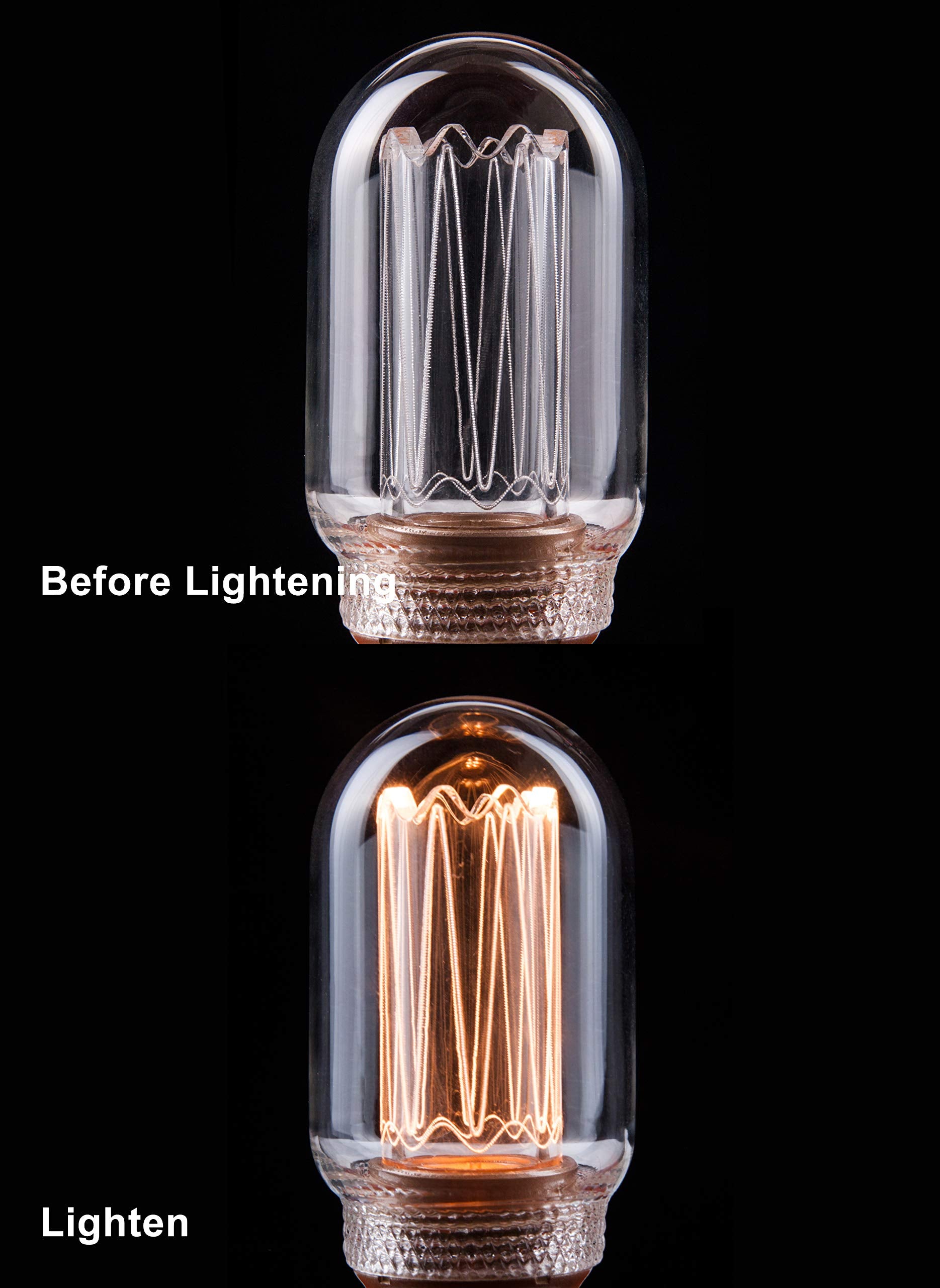 Harwez Decorative Light Bulb, Vintage Edison Small Bulb, Dimmable Led Short Tubular Bulb, 3.5W Low Lumen Eye-Caring Soft Dim Lig