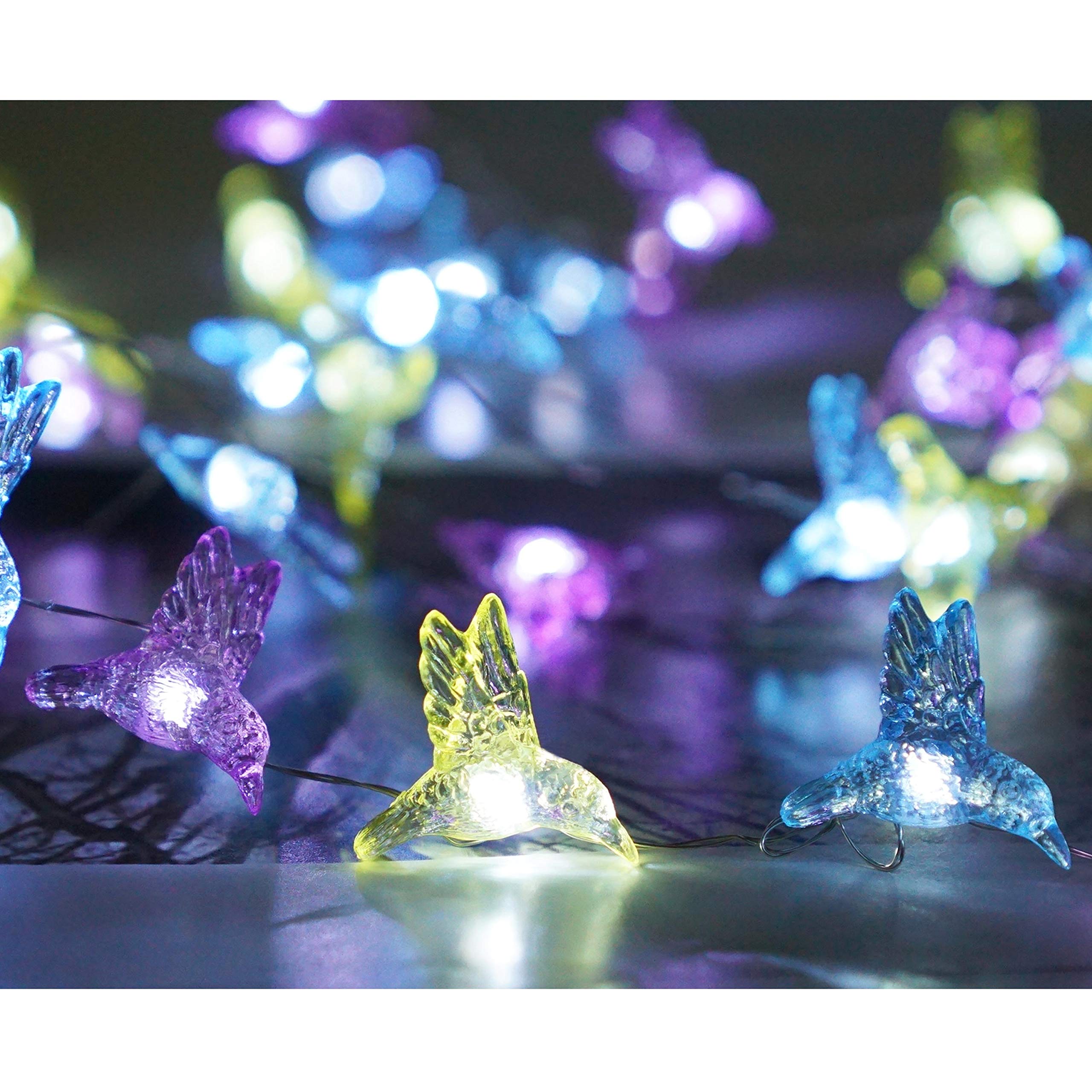 NiniTe Hummingbird Fairy Lights, 40 LED Waterproof String Light, Battery Operated, 8 Modes Remote Control for Indoor/Outdoor Use
