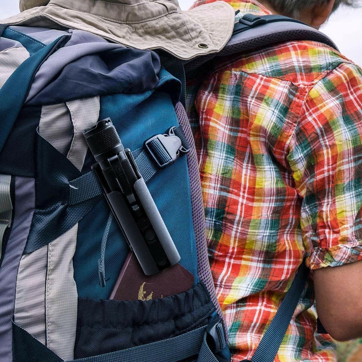 Polyamide Clip-On Kydex Flashlight Holster For Fenix Pd35, Olight Baton Pro Warrior Mini, Powertac M5 E9R, Nitecore P12, Thrunit