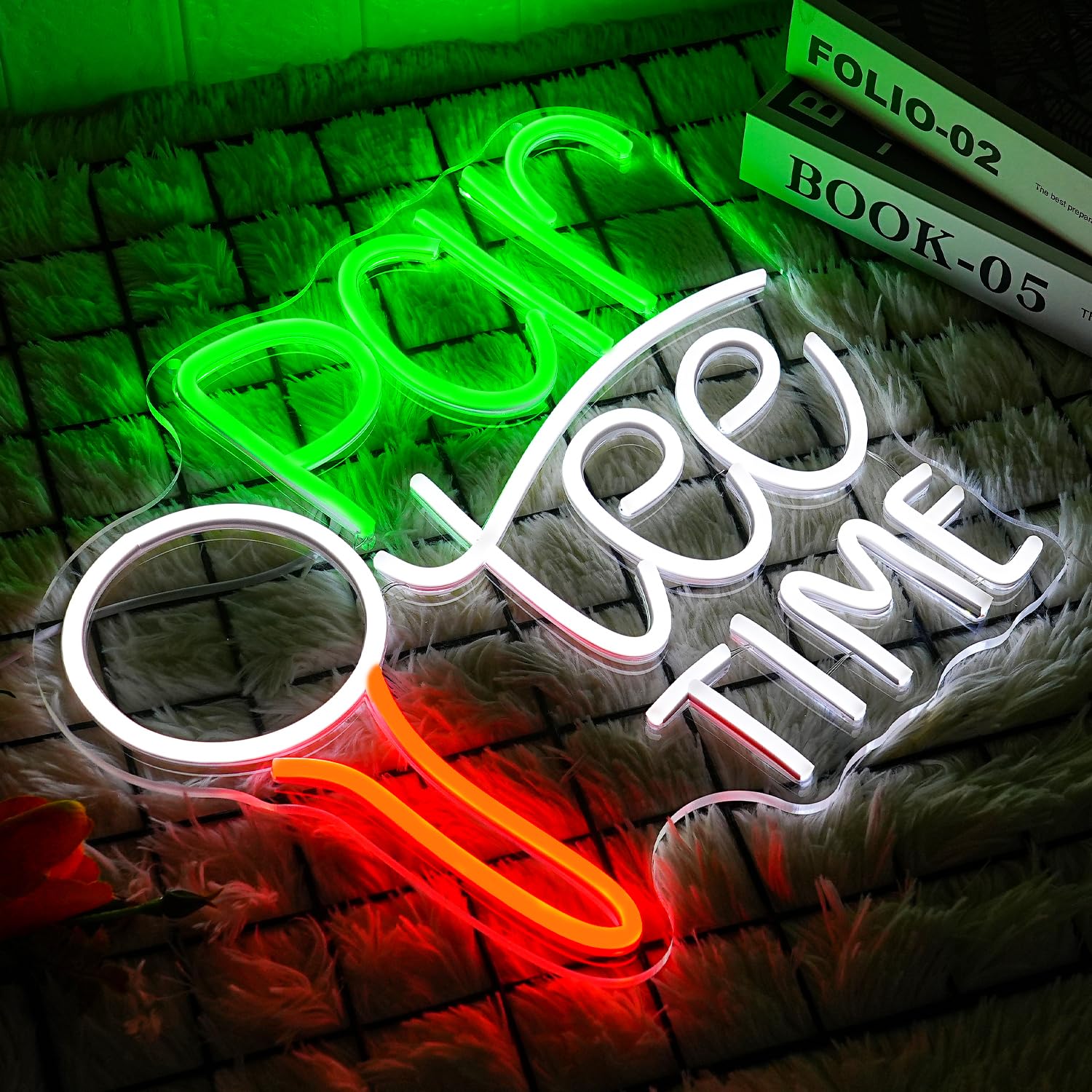 LMSIGNLY Golf Neon Sign - LED Wall Decor, Green & White, Plastic, Ideal for Golf Clubs and Sports Rooms