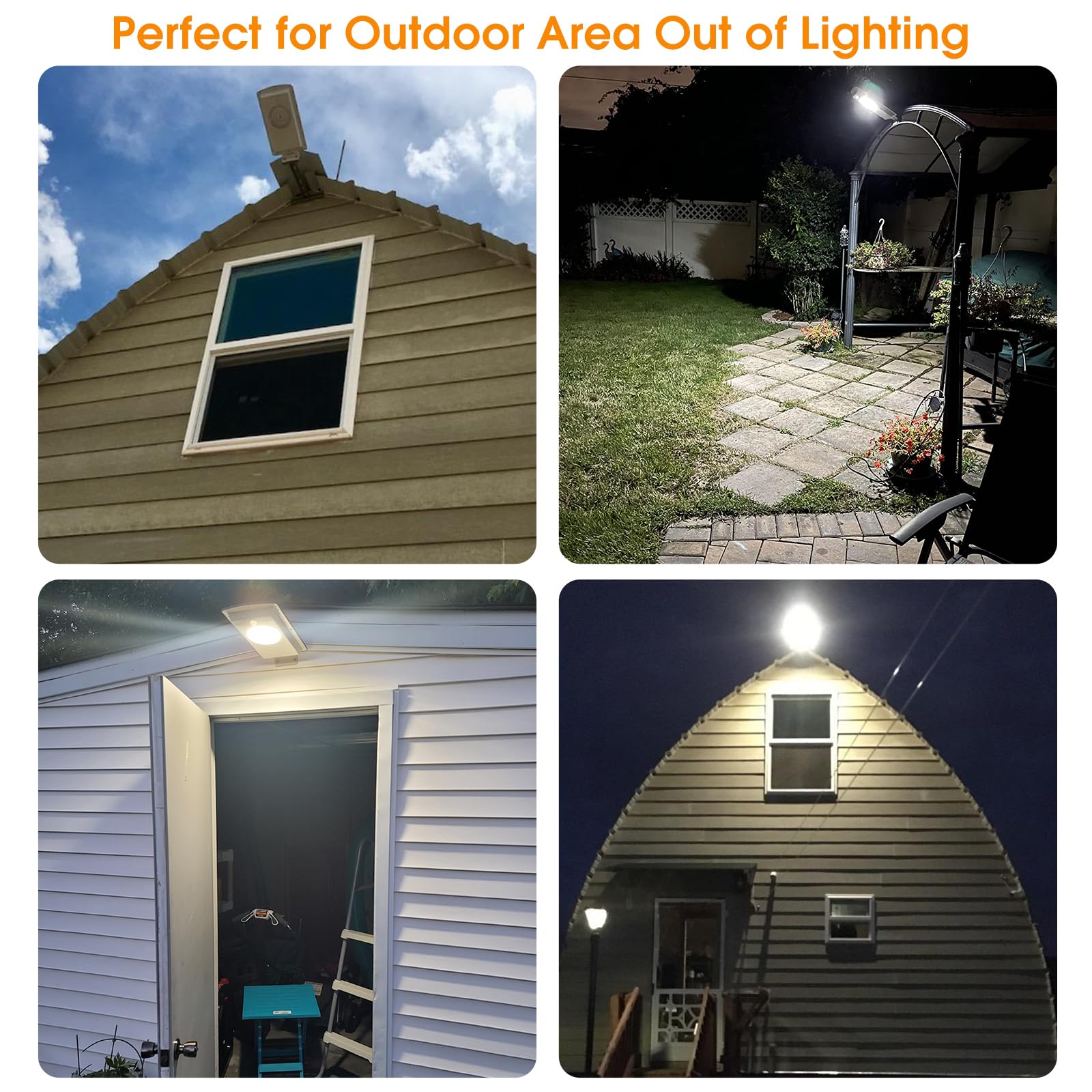 Sunbonar Solar Street Lights With Motion Sensor, Dimmable Cool & Warm White, Remote Control