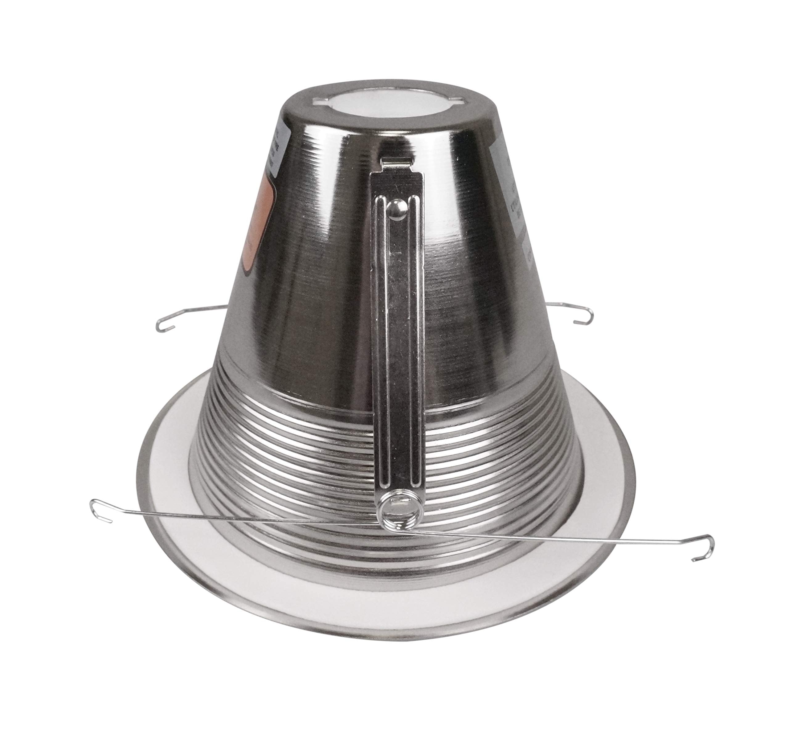 Nicor Lighting 6 Inch Nickel Airtight Cone Baffle Trim  Fits 6 Inch Housings (17550Ank)
